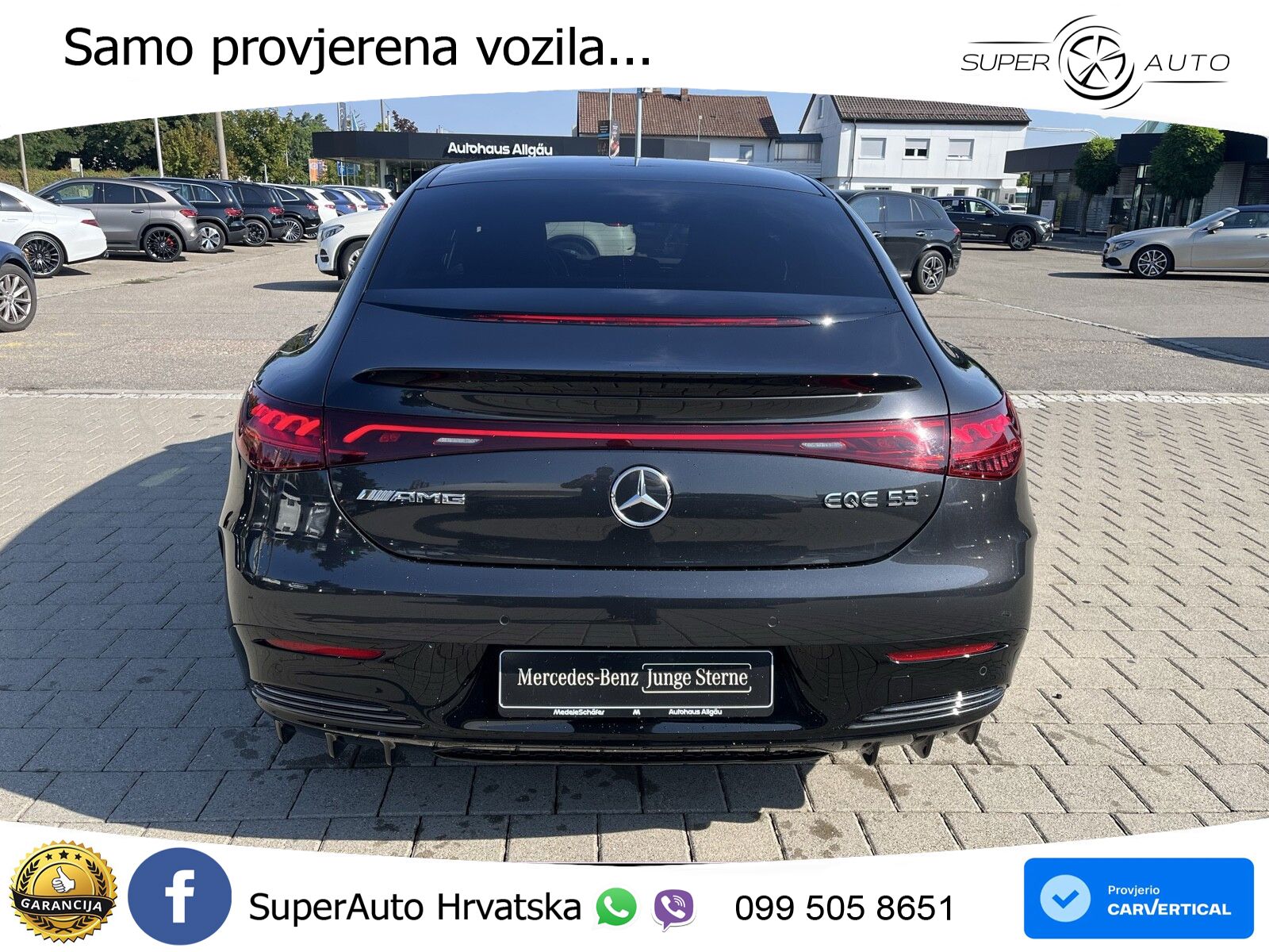 Mercedes EQE AMG 53 100 kWh (625 KS) 4MATIC+ ZRAČNI+ACC+GR SJED+KAM+PANO