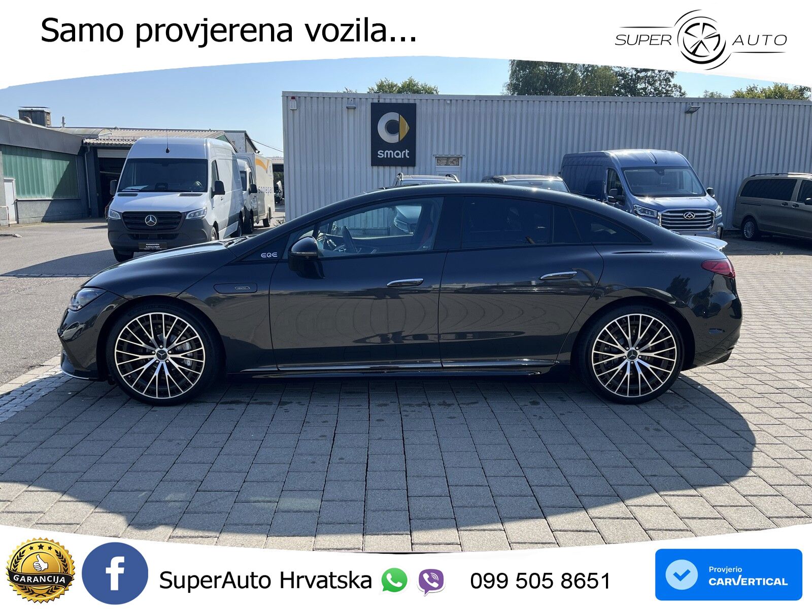 Mercedes EQE AMG 53 100 kWh (625 KS) 4MATIC+ ZRAČNI+ACC+GR SJED+KAM+PANO