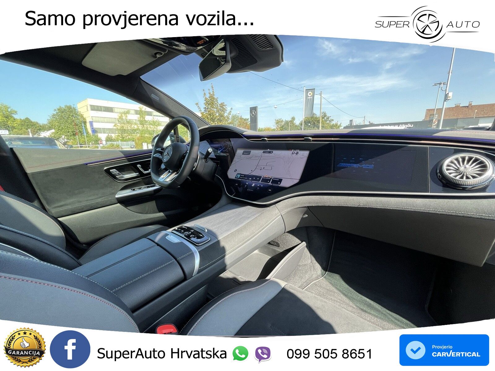 Mercedes EQE AMG 53 100 kWh (625 KS) 4MATIC+ ZRAČNI+ACC+GR SJED+KAM+PANO