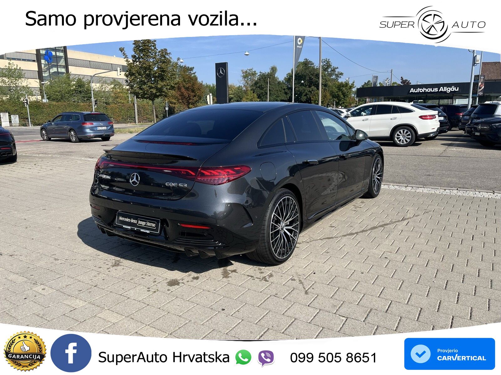 Mercedes EQE AMG 53 100 kWh (625 KS) 4MATIC+ ZRAČNI+ACC+GR SJED+KAM+PANO