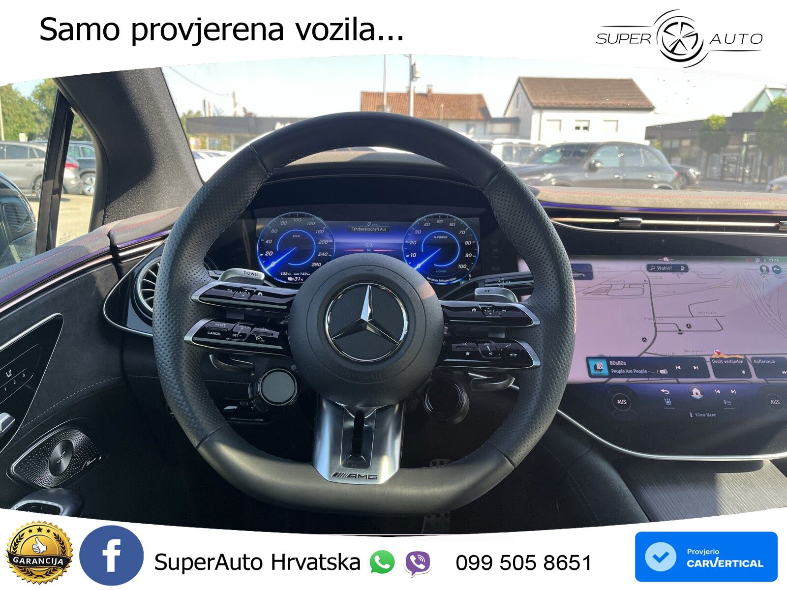 Mercedes EQE AMG 53 100 kWh (625 KS) 4MATIC+ ZRAČNI+ACC+GR SJED+KAM+PANO