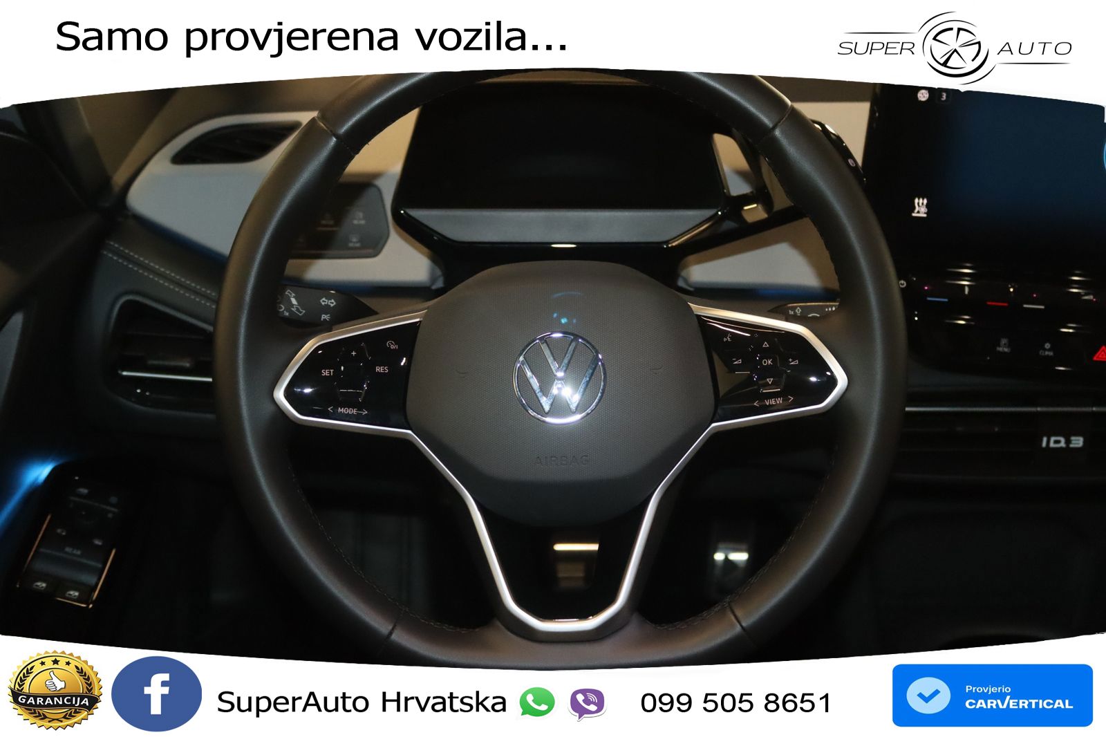 Volkswagen ID.3 Pro 62 kWh (204 KS) LED+GR SJED+ACC