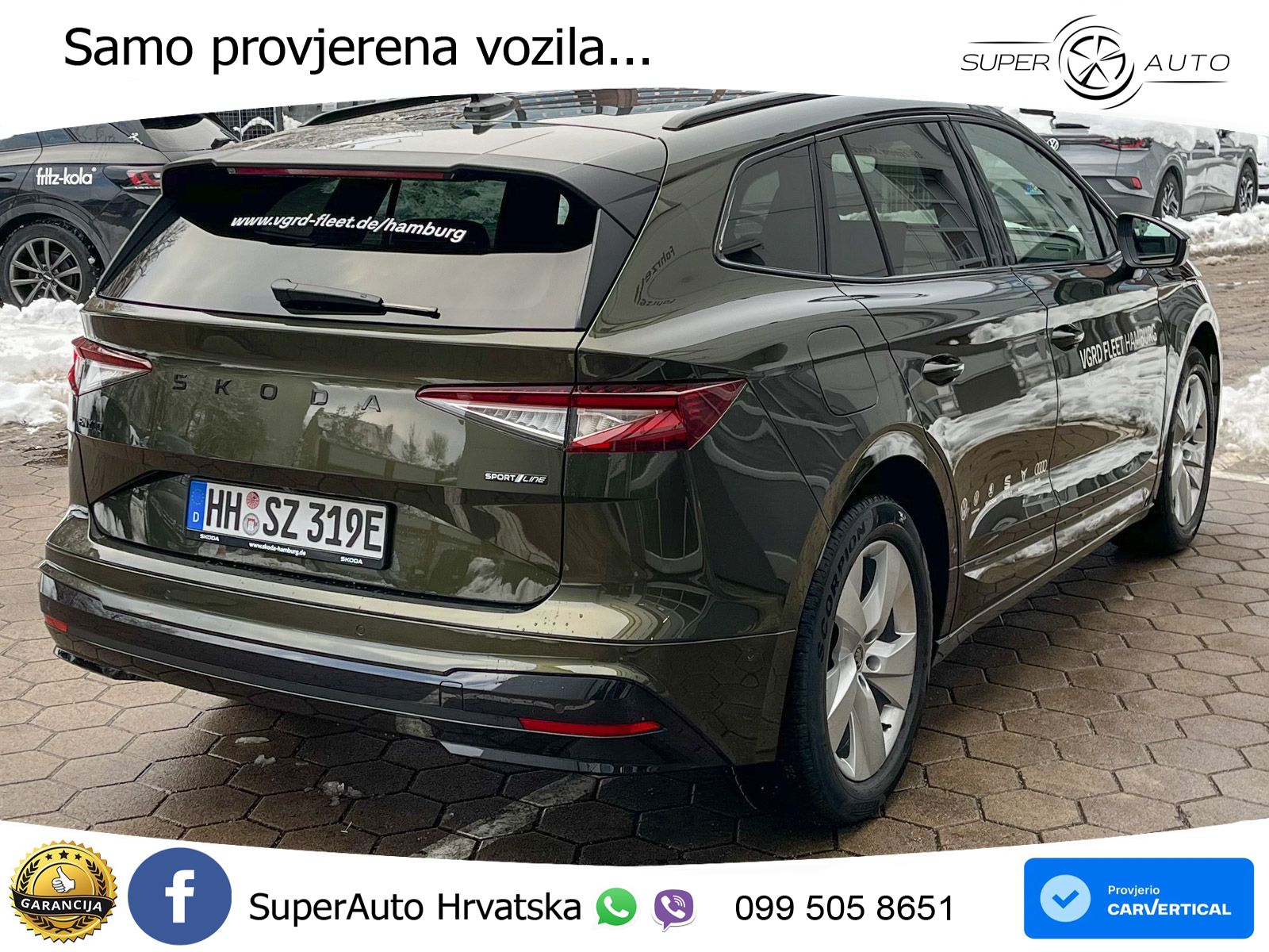 Škoda Enyaq 85 82 kWh (286 KS) SportLine LED+GR SJED+ACC