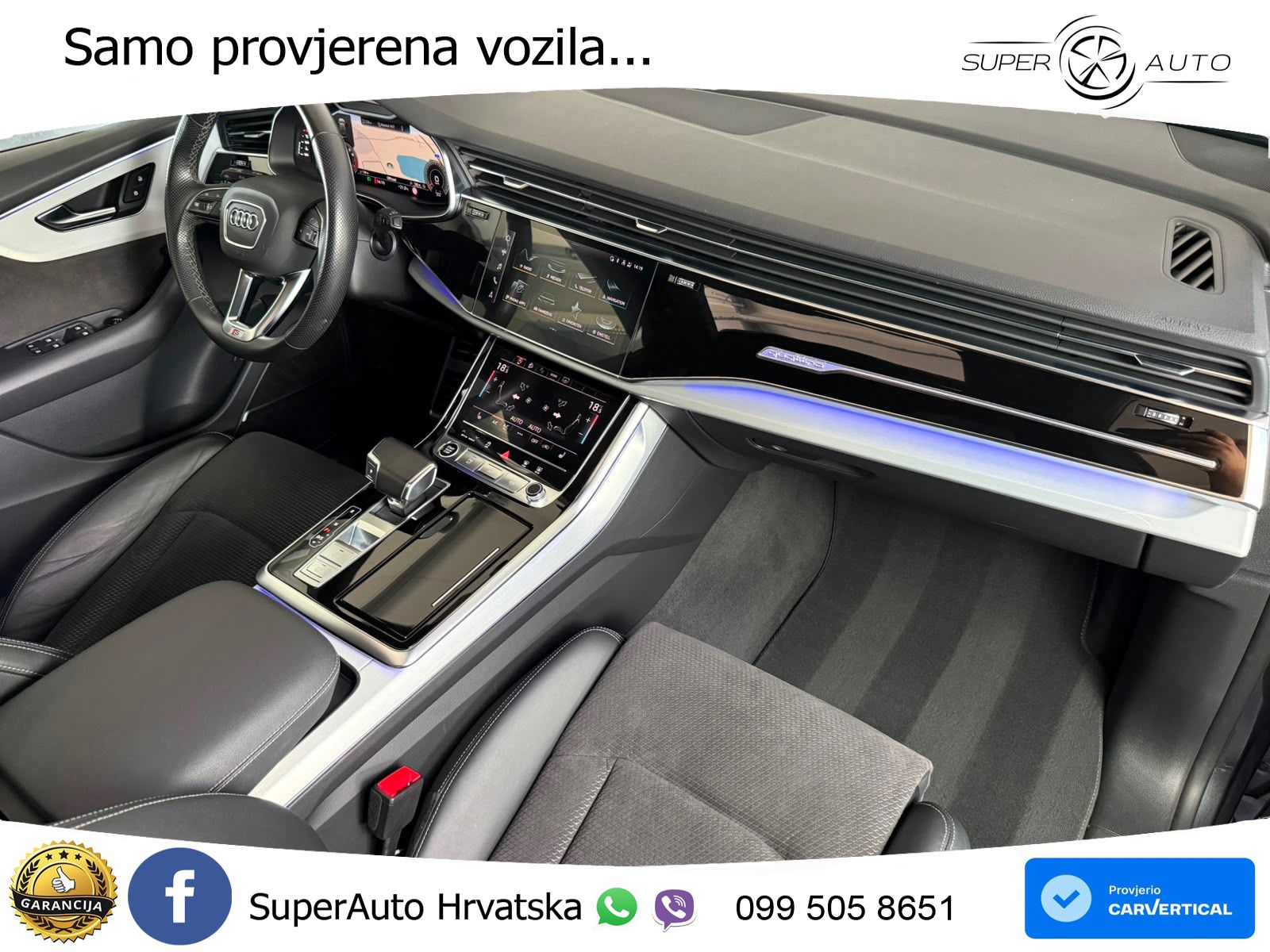 Audi Q8 55 TFSI V6 (340 KS) quattro Tiptronic S line LED+GR SJED+ACC