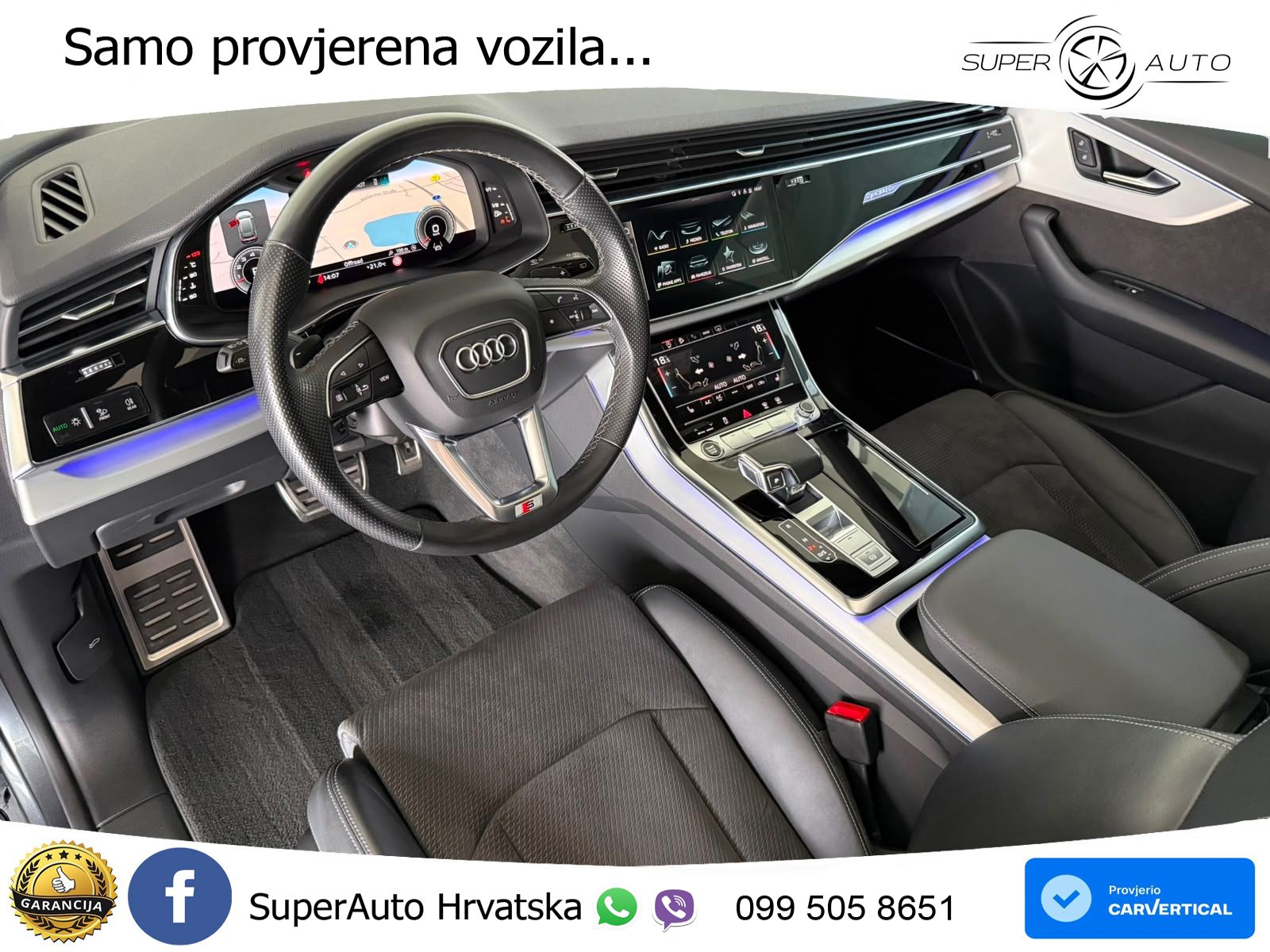 Audi Q8 55 TFSI V6 (340 KS) quattro Tiptronic S line LED+GR SJED+ACC