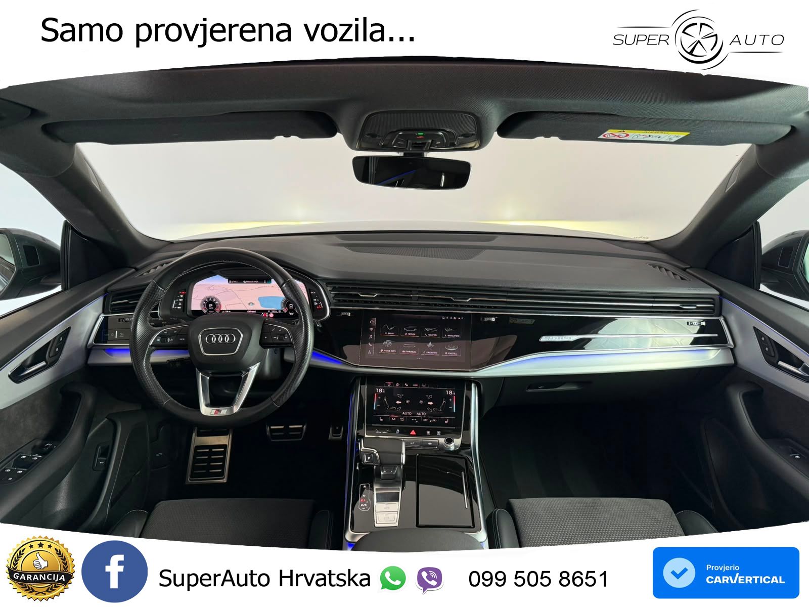Audi Q8 55 TFSI V6 (340 KS) quattro Tiptronic S line LED+GR SJED+ACC