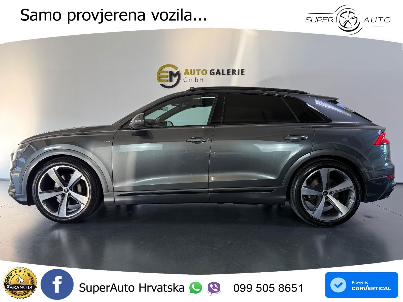 Audi Q8 55 TFSI V6 (340 KS) quattro Tiptronic S line LED+GR SJED+ACC