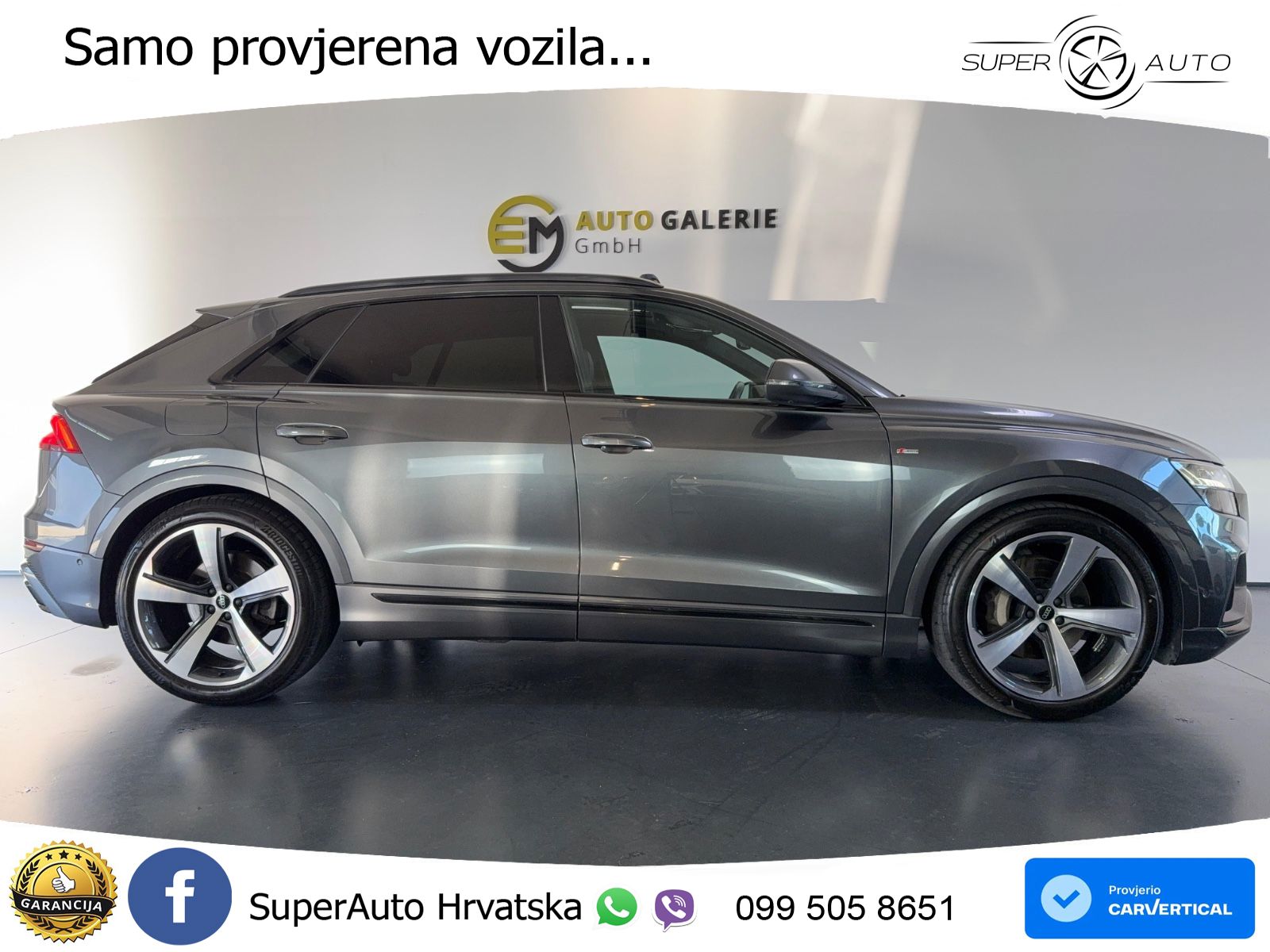 Audi Q8 55 TFSI V6 (340 KS) quattro Tiptronic S line LED+GR SJED+ACC
