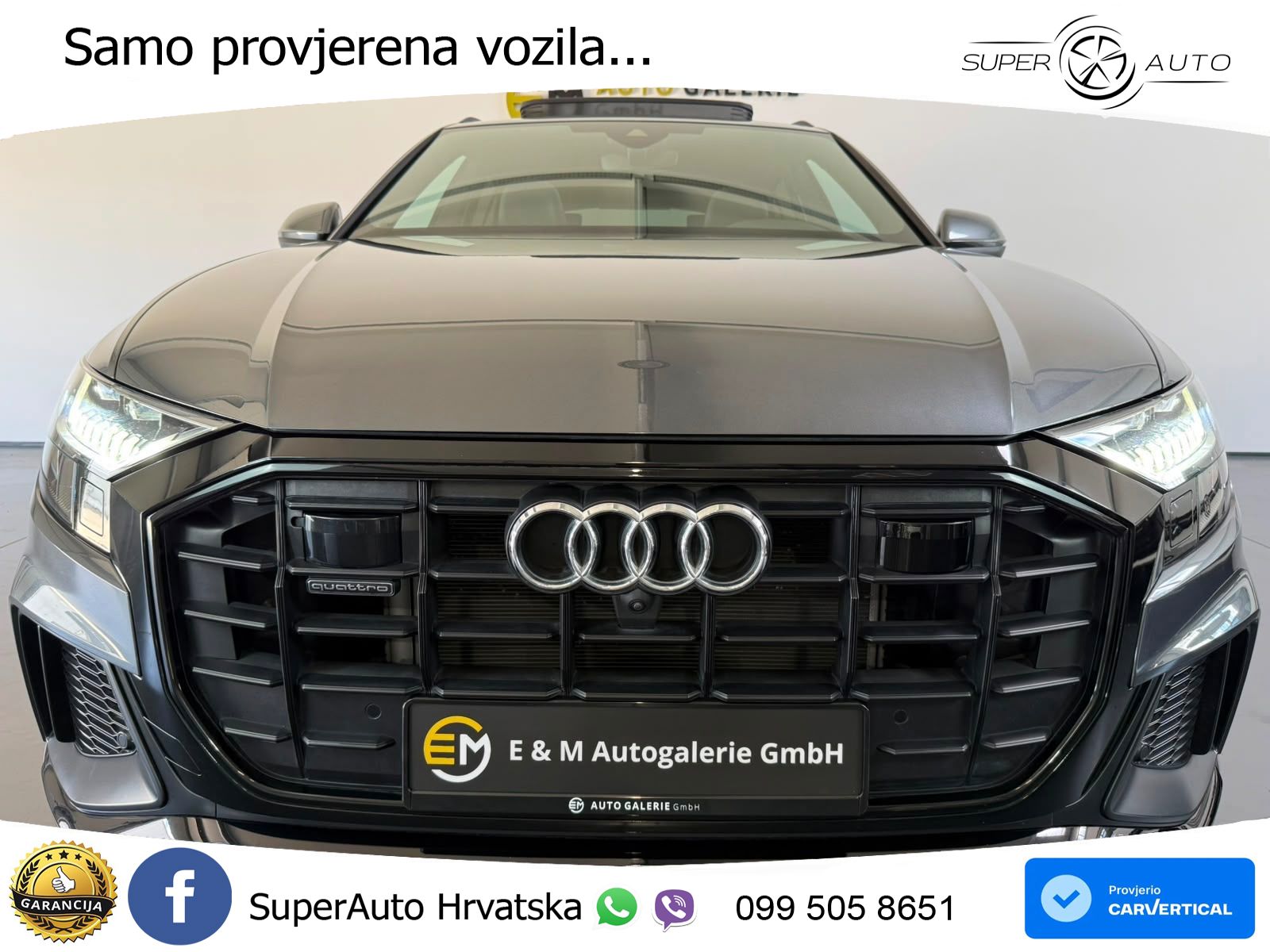 Audi Q8 55 TFSI V6 (340 KS) quattro Tiptronic S line LED+GR SJED+ACC