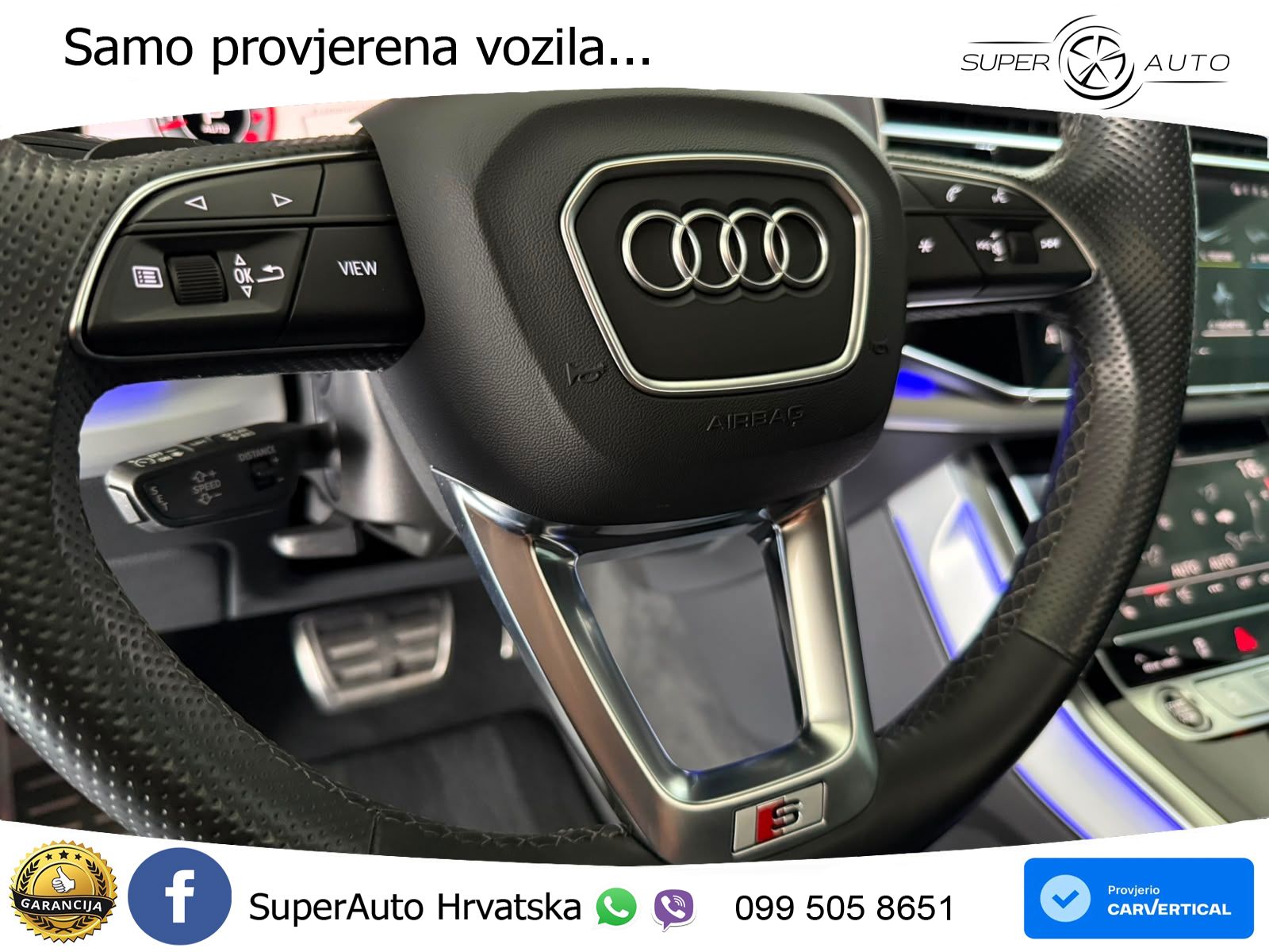 Audi Q8 55 TFSI V6 (340 KS) quattro Tiptronic S line LED+GR SJED+ACC