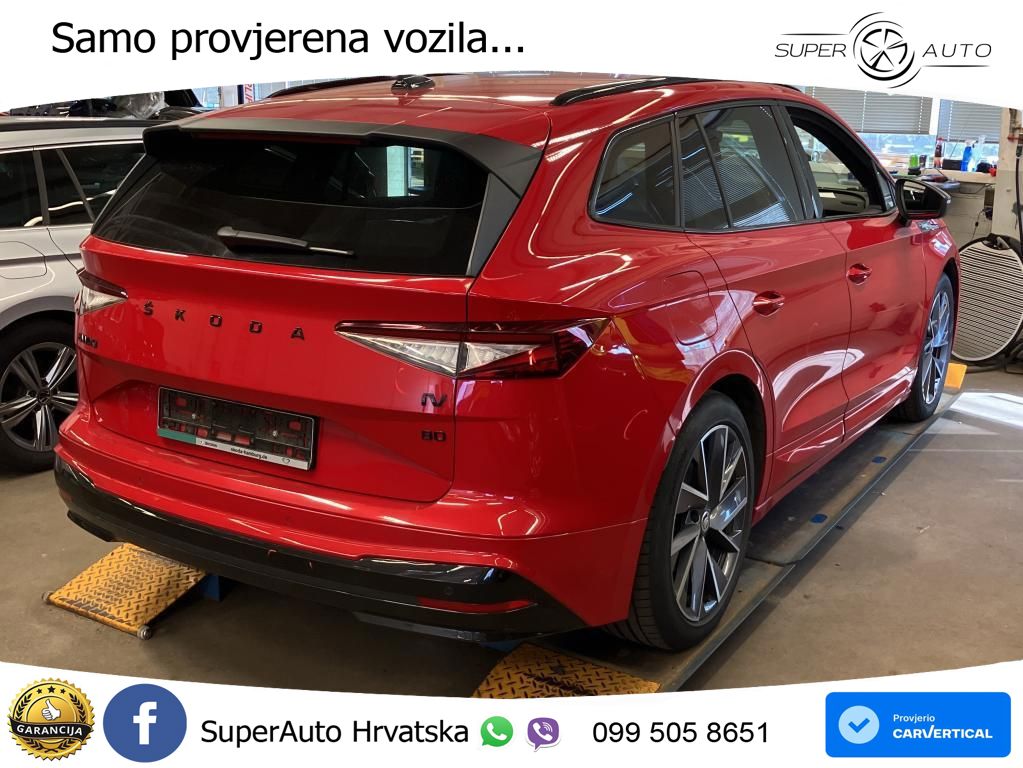 Škoda Enyaq iV 80 82 kWh (204 KS) SportLine LED+GR SJED+ACC
