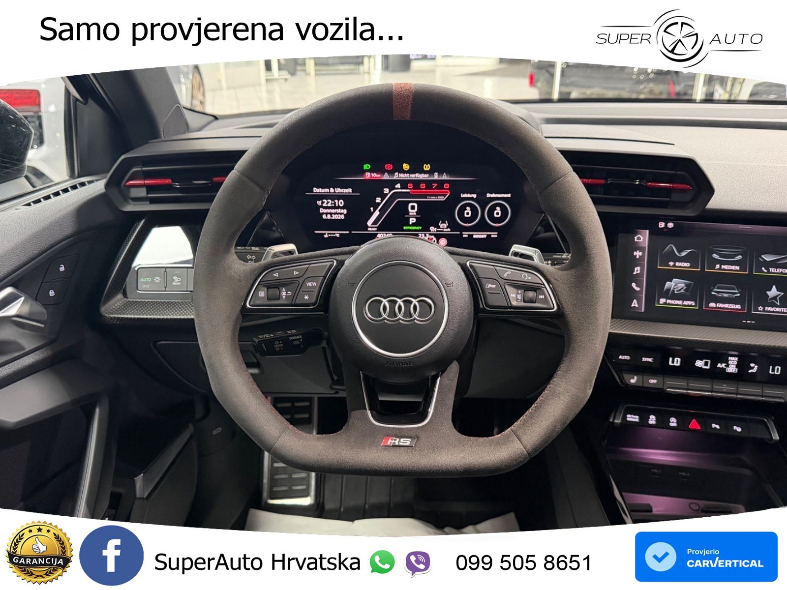 Audi RS3 Sportback 2.5 TFSI (400 KS) quattro S tronic LED+GR SJED+ACC