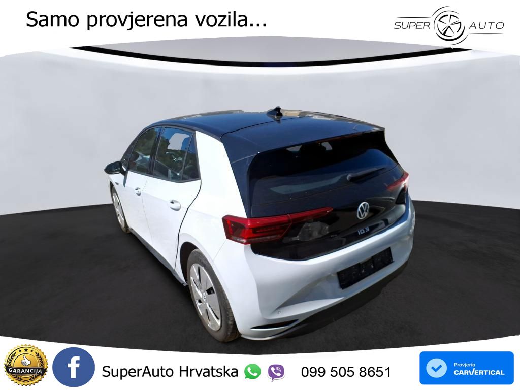 Volkswagen ID.3 Pro Performance 62 kWh (204 KS) LED+GR SJED+ACC