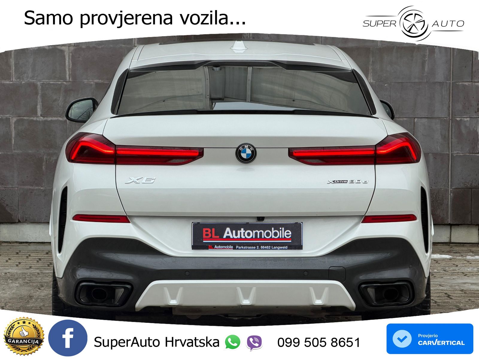 BMW X6 30d (298 KS) xDrive Steptronic M Sport LED+GR SJED+ACC