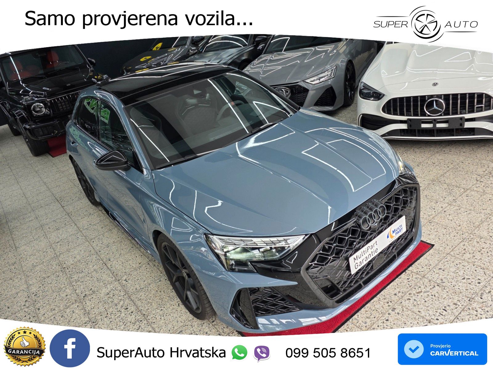 Audi RS3 Sedan 2.5 TFSI (400 KS) quattro S tronic LED+GR SJED+ACC