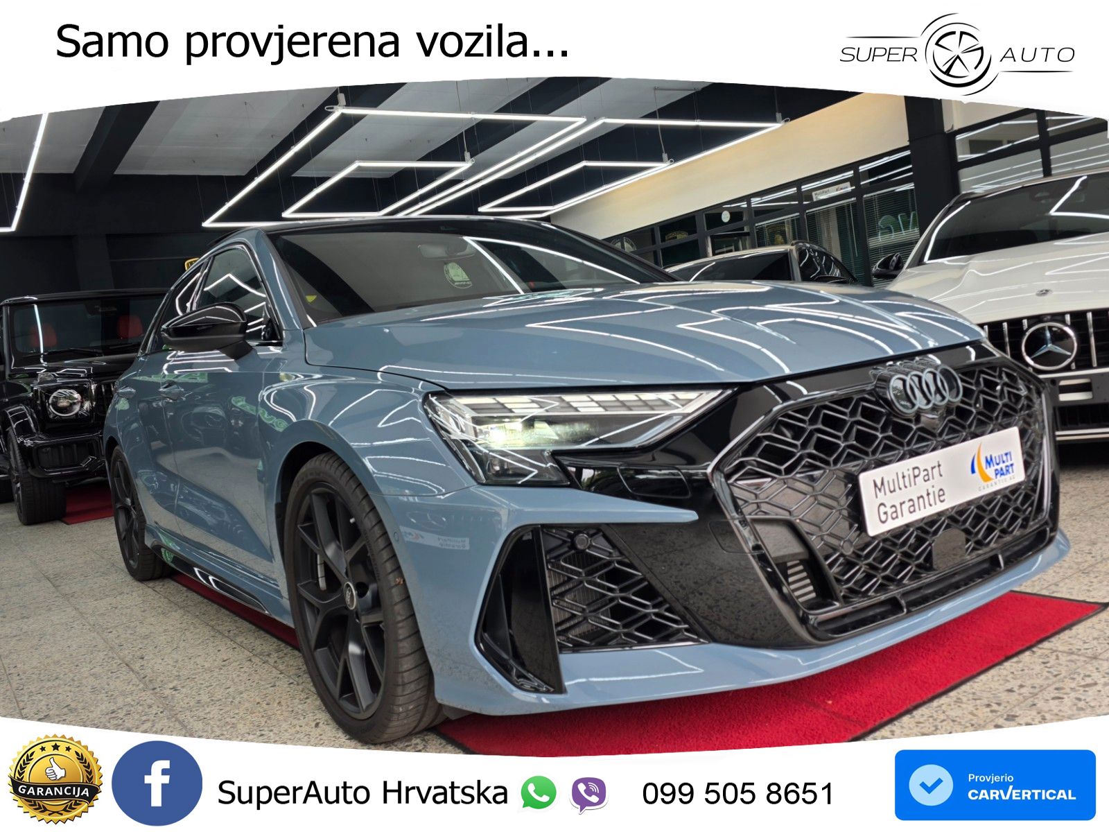 Audi RS3 Sedan 2.5 TFSI (400 KS) quattro S tronic LED+GR SJED+ACC