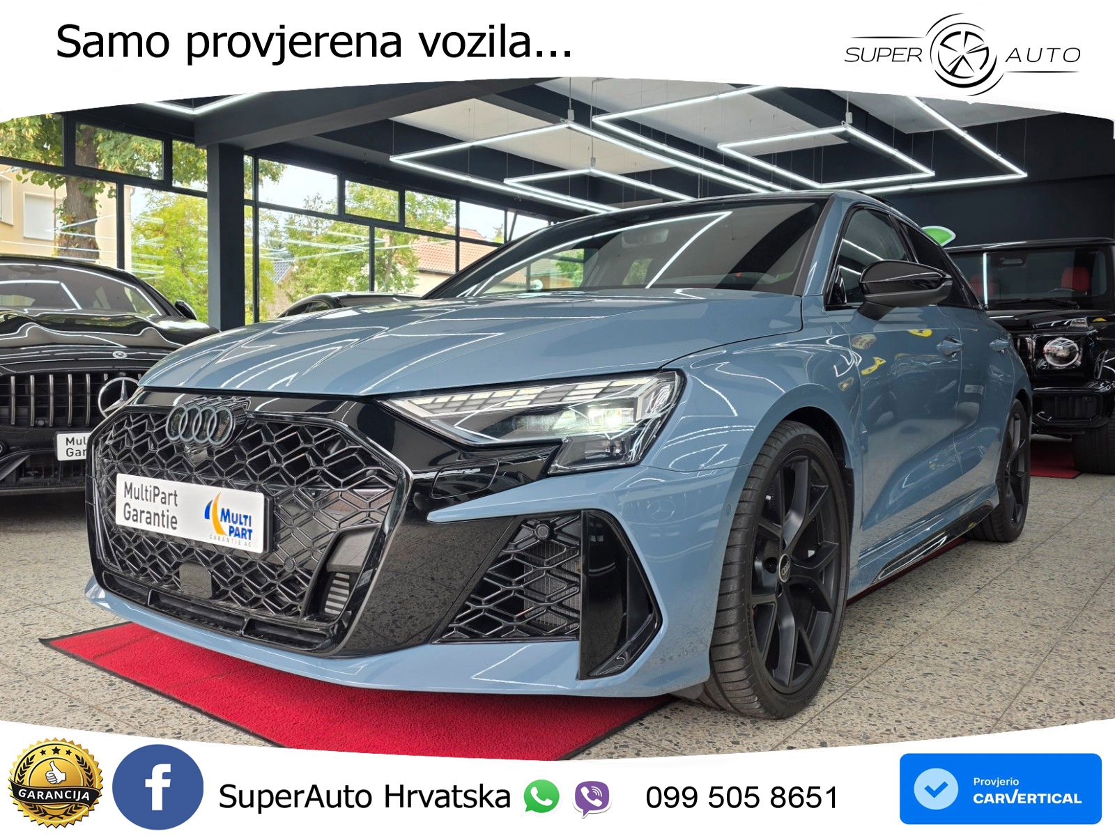 Audi RS3 Sedan 2.5 TFSI (400 KS) quattro S tronic LED+GR SJED+ACC