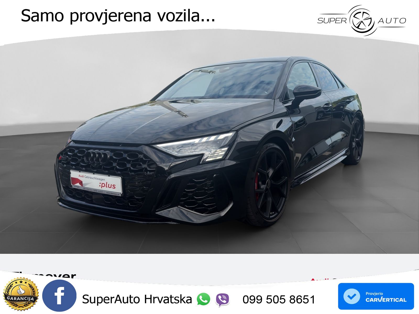 Audi RS3 Sedan 2.5 TFSI (400 KS) quattro S tronic LED+GR SJED+ACC