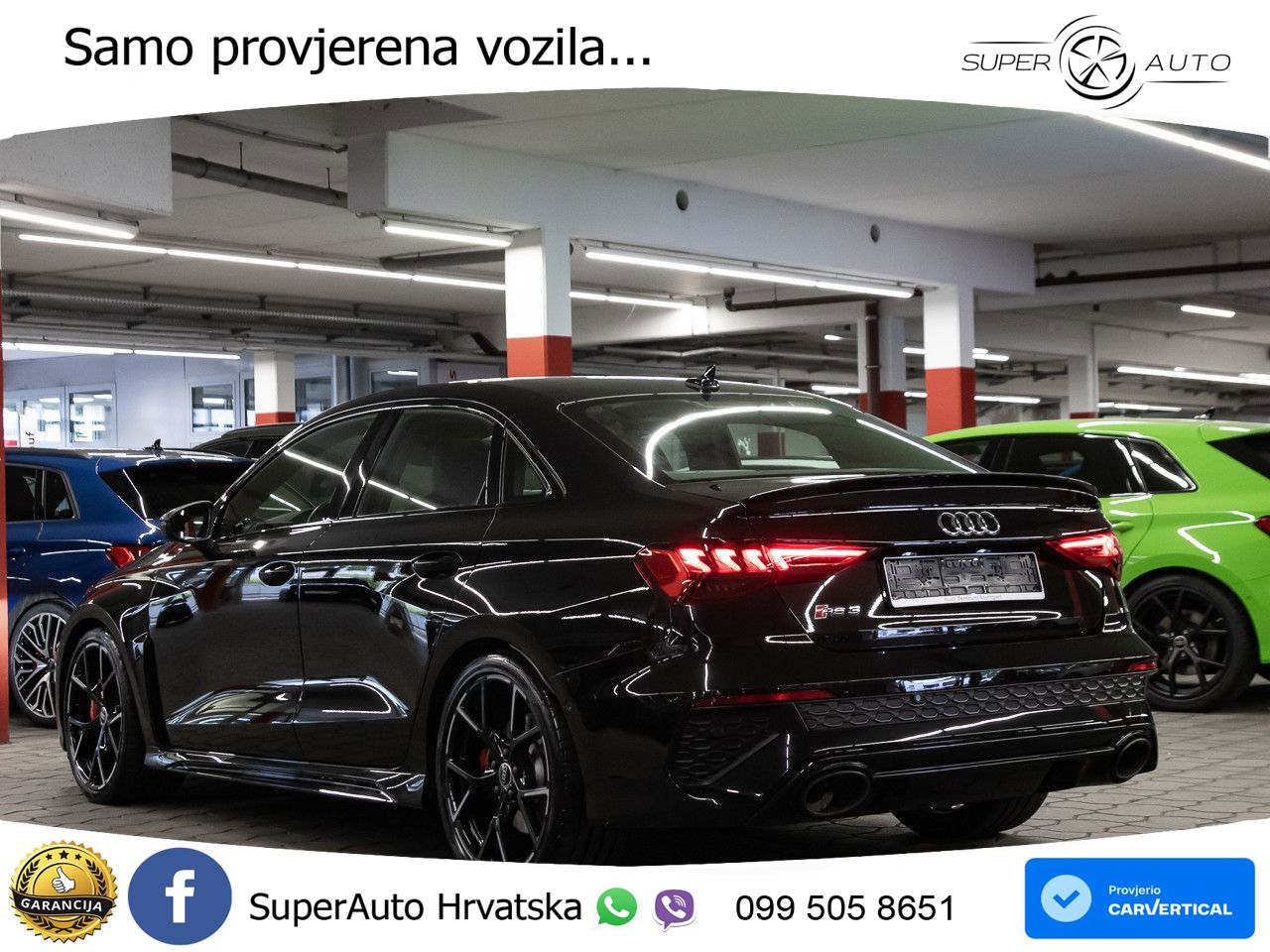 Audi RS3 Sedan 2.5 TFSI (400 KS) quattro S tronic LED+GR SJED+ACC