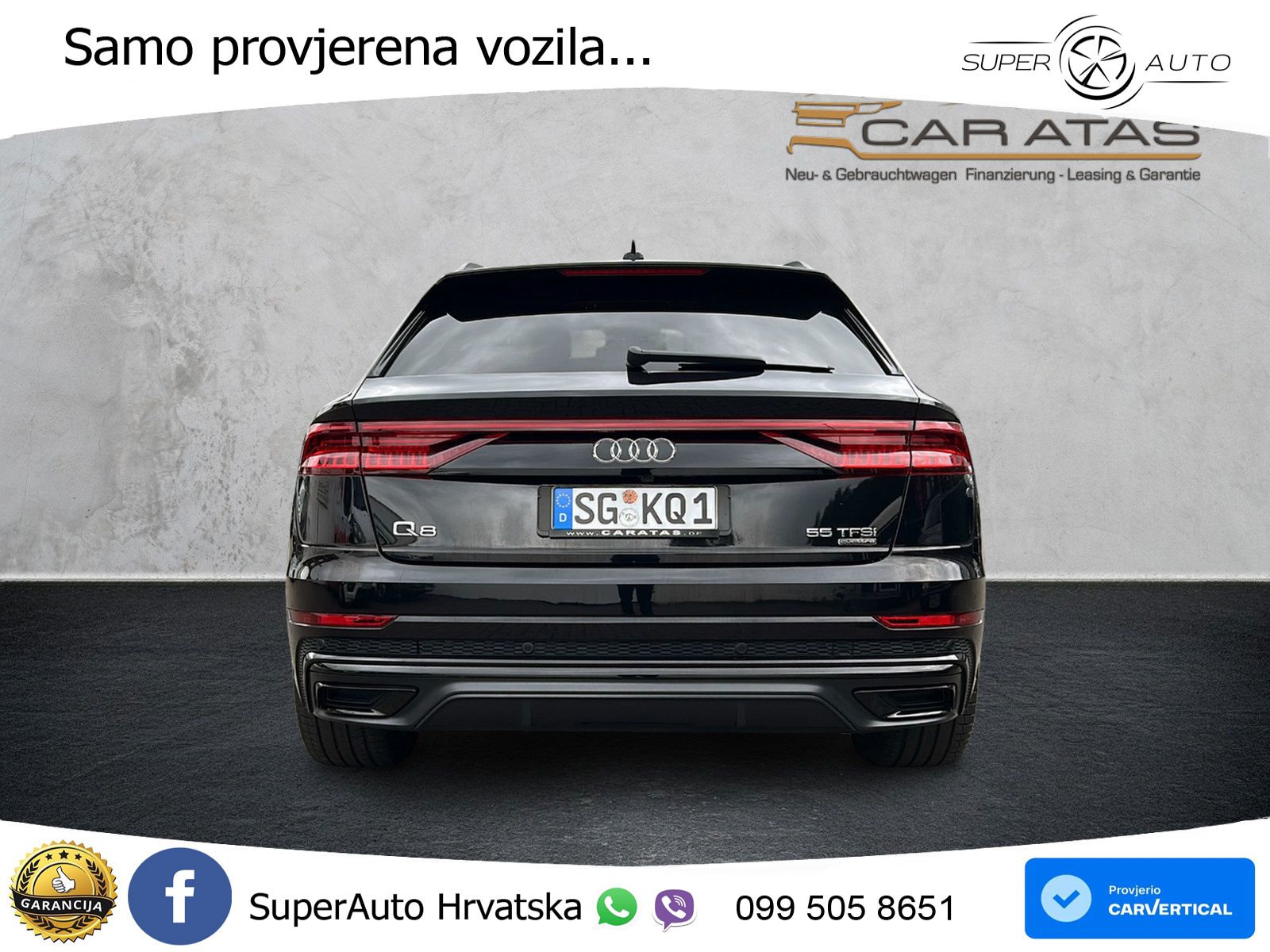 Audi Q8 55 TFSI V6 (340 KS) quattro Tiptronic S line LED+GR SJED+ACC