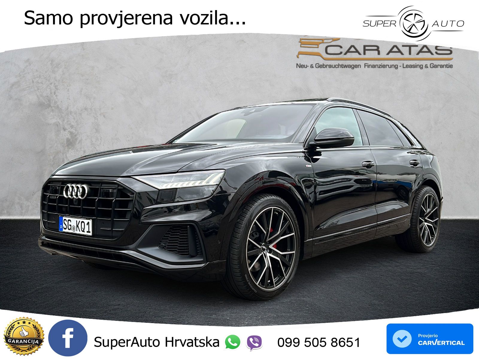 Audi Q8 55 TFSI V6 (340 KS) quattro Tiptronic S line LED+GR SJED+ACC