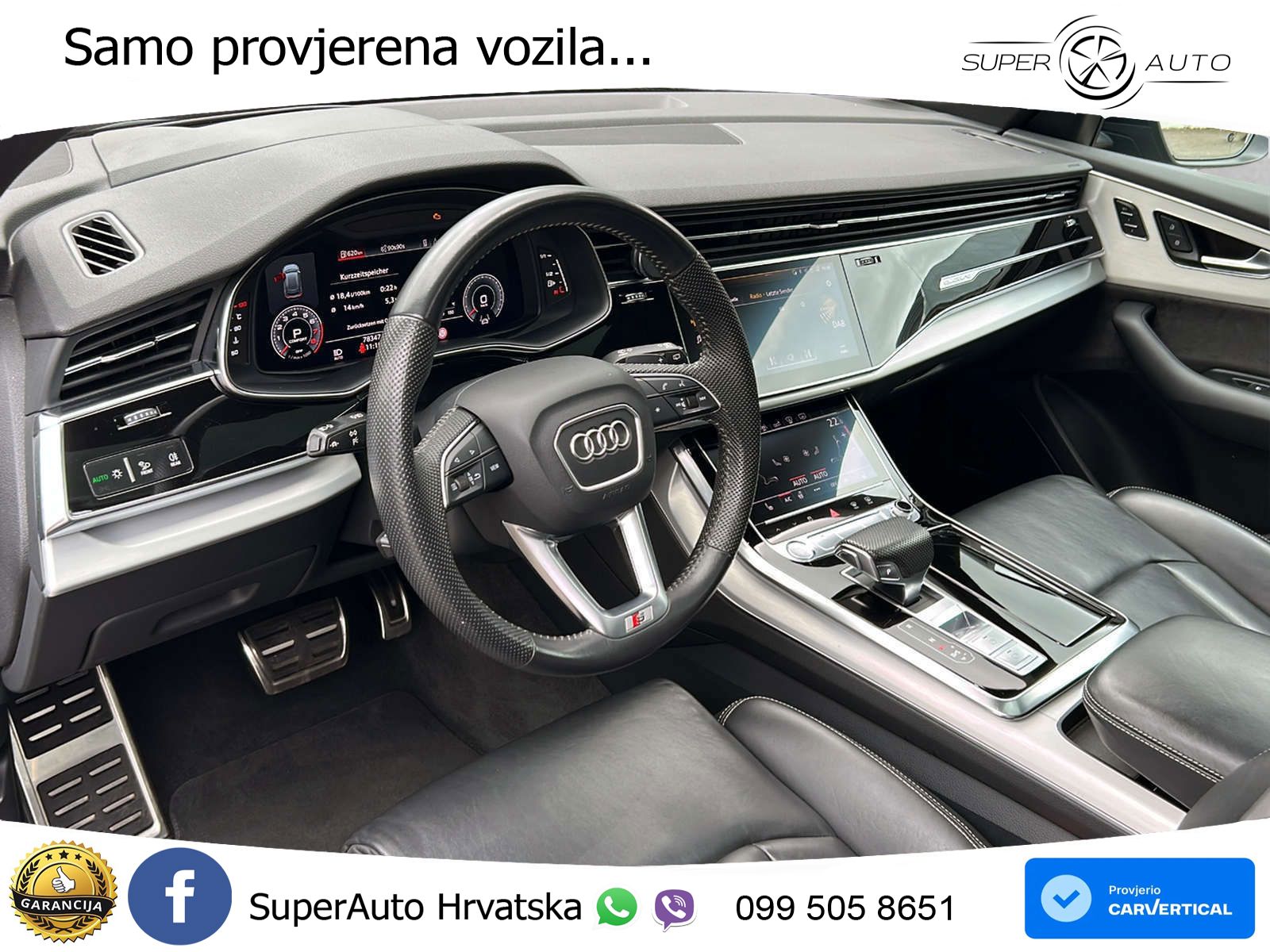 Audi Q8 55 TFSI V6 (340 KS) quattro Tiptronic S line LED+GR SJED+ACC