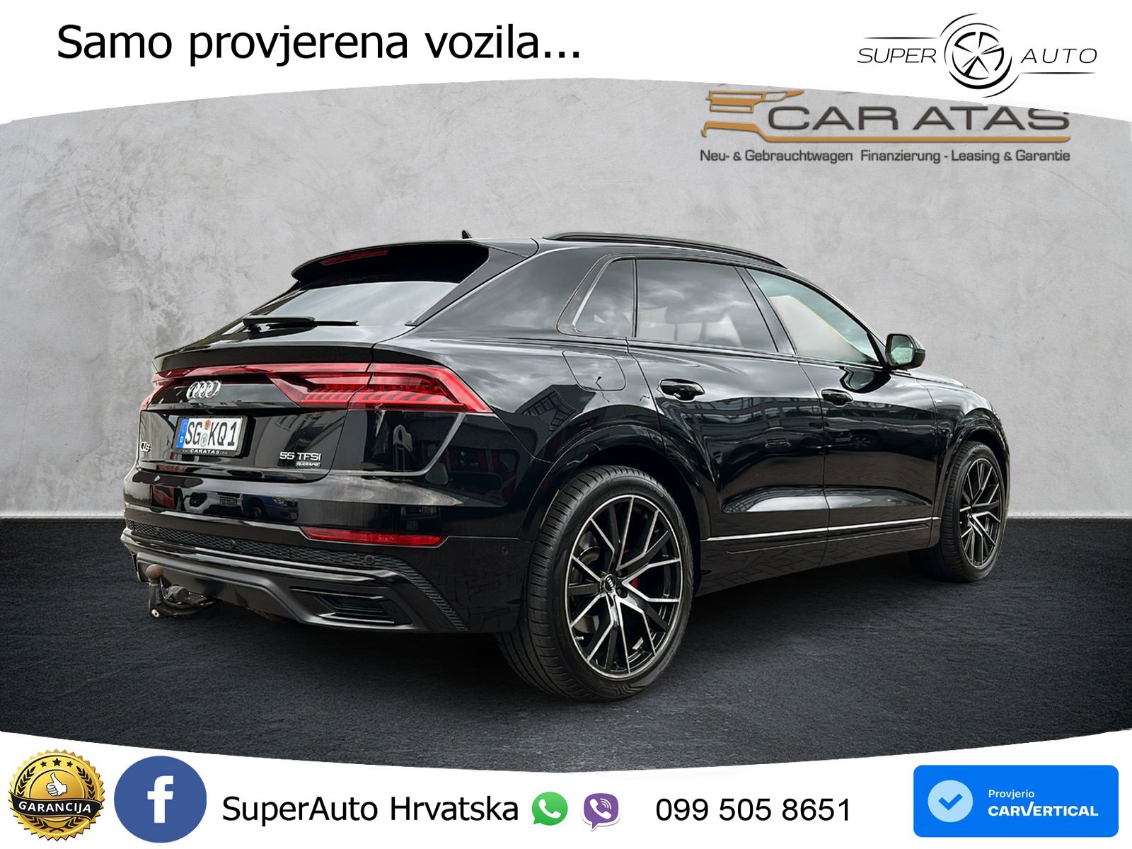 Audi Q8 55 TFSI V6 (340 KS) quattro Tiptronic S line LED+GR SJED+ACC