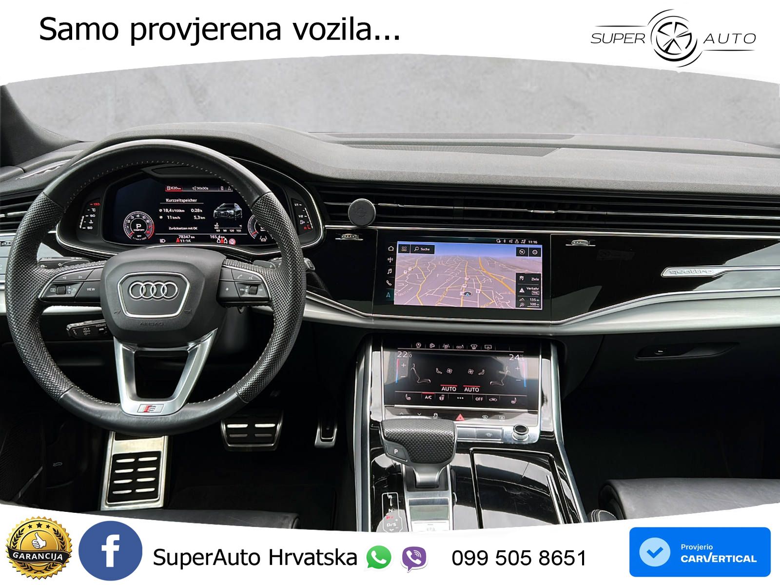 Audi Q8 55 TFSI V6 (340 KS) quattro Tiptronic S line LED+GR SJED+ACC
