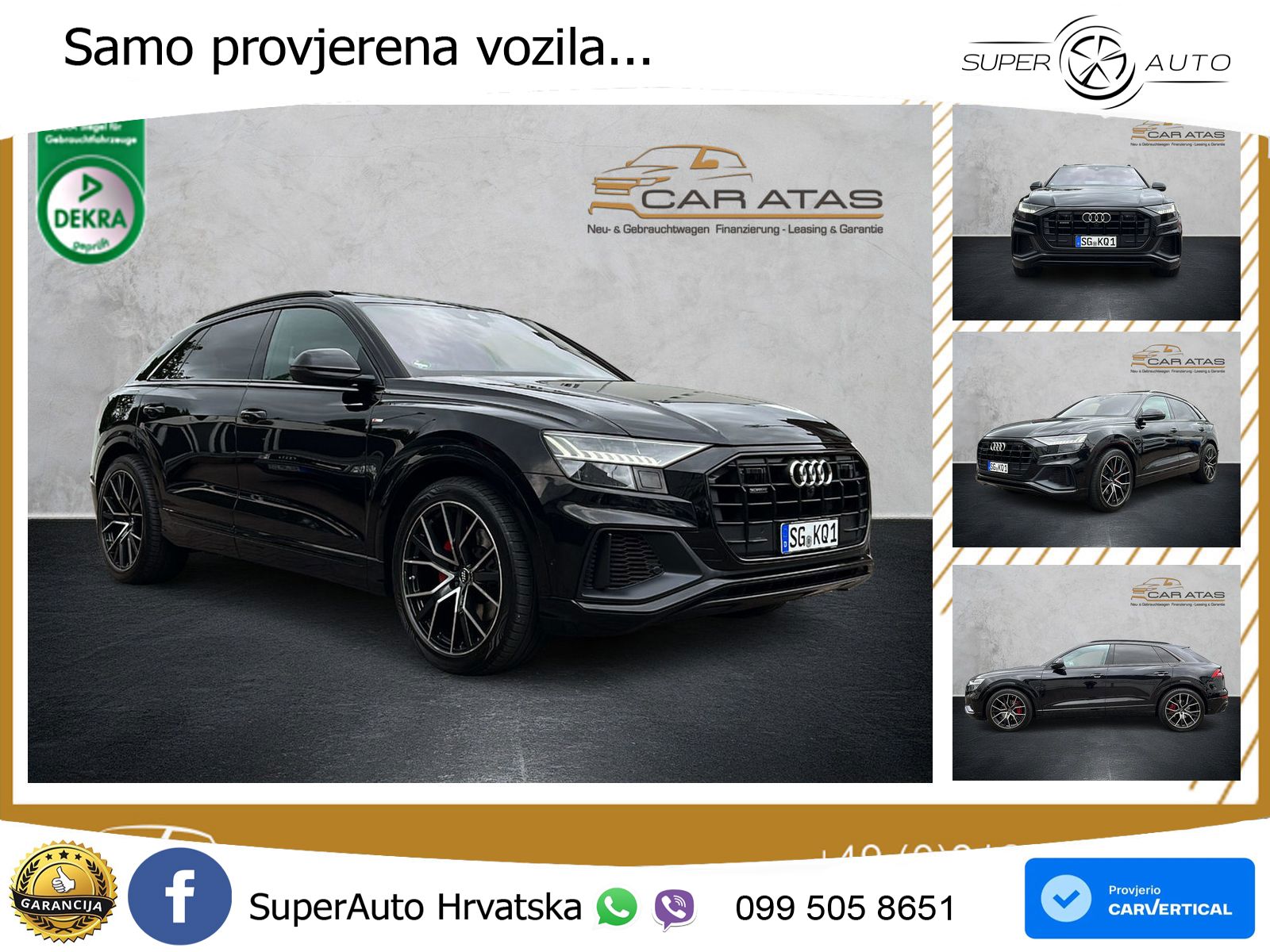 Audi Q8 55 TFSI V6 (340 KS) quattro Tiptronic S line LED+GR SJED+ACC