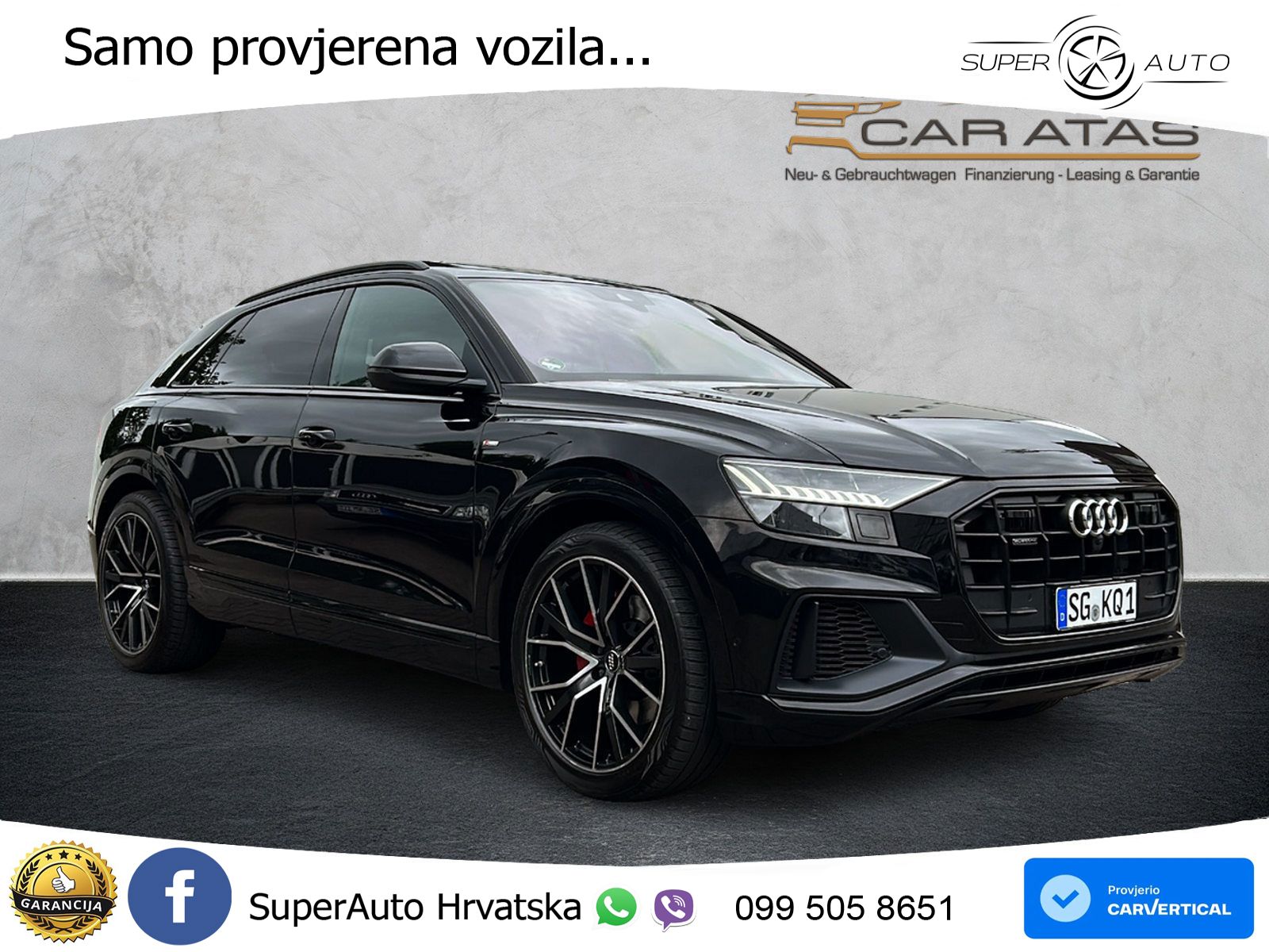 Audi Q8 55 TFSI V6 (340 KS) quattro Tiptronic S line LED+GR SJED+ACC