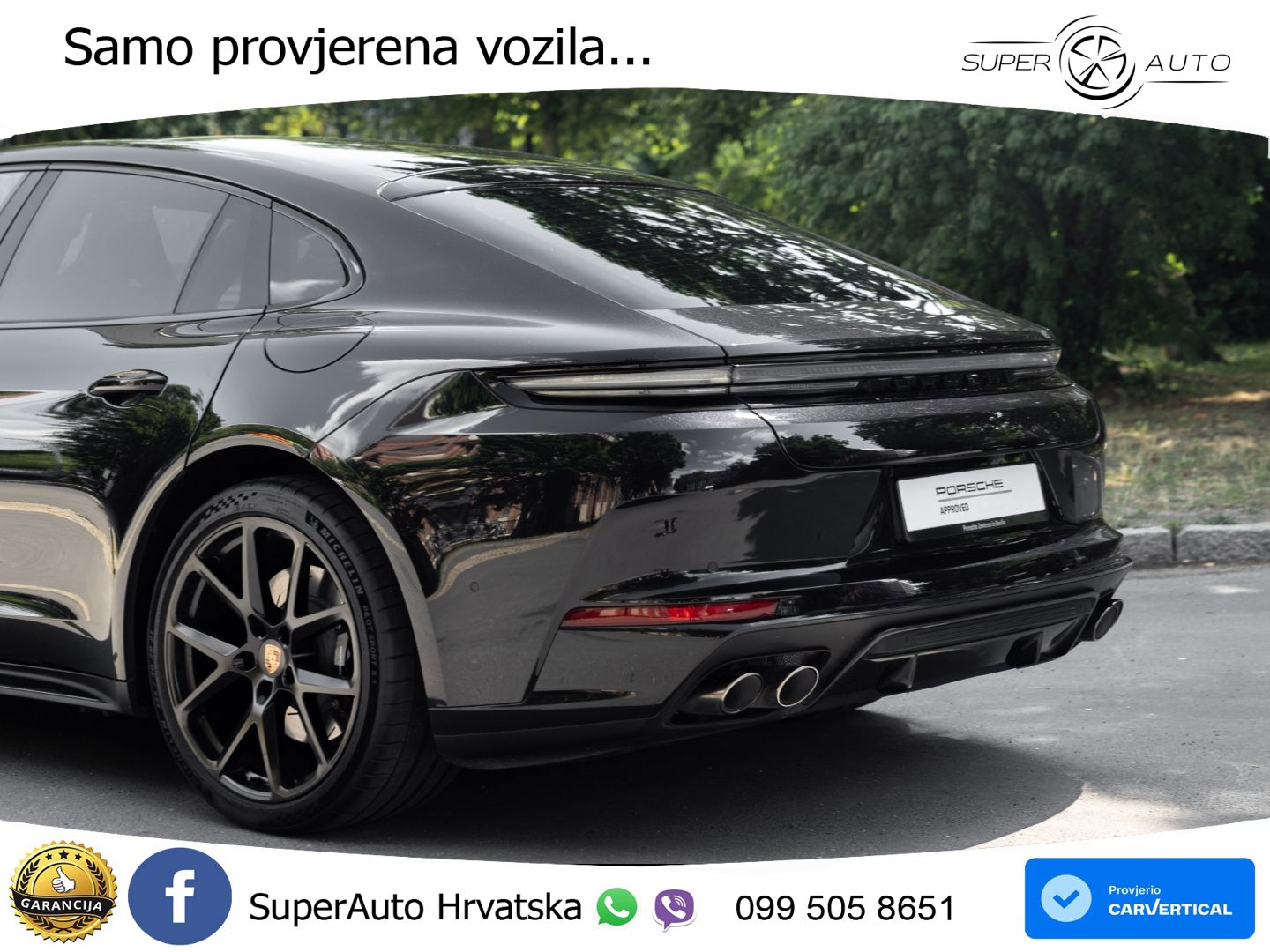 Porsche Panamera 4 2.9 V6 (470 KS) E-Hybrid PDK ZRAČNI+ACC+GR SJED+KAM+PANO