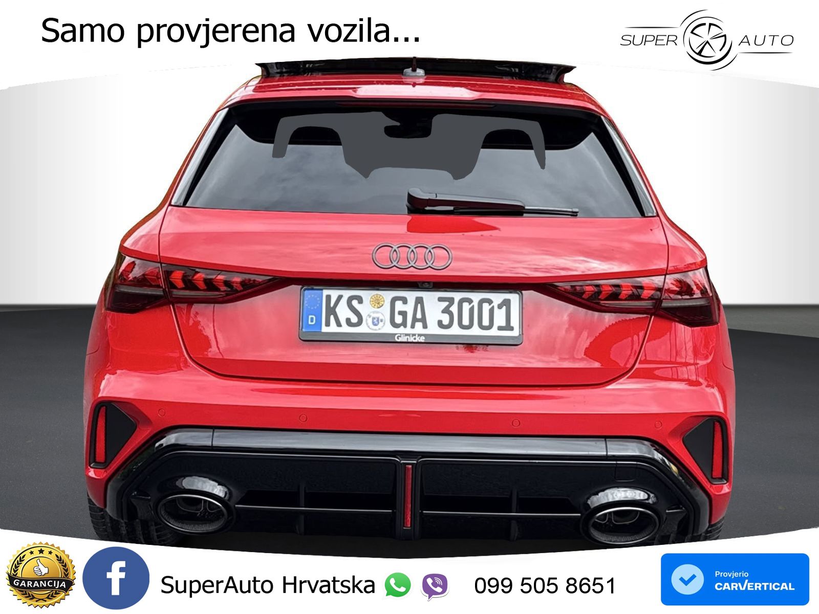Audi RS3 Sportback 2.5 TFSI (400 KS) quattro S tronic LED+GR SJED+ACC