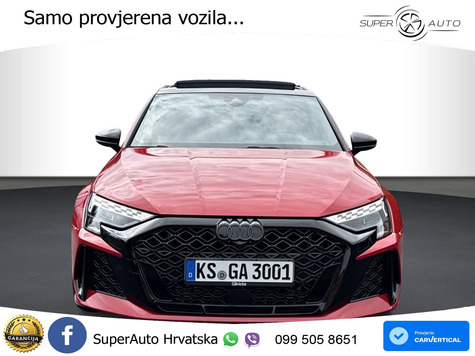 Audi RS3 Sportback 2.5 TFSI (400 KS) quattro S tronic LED+GR SJED+ACC