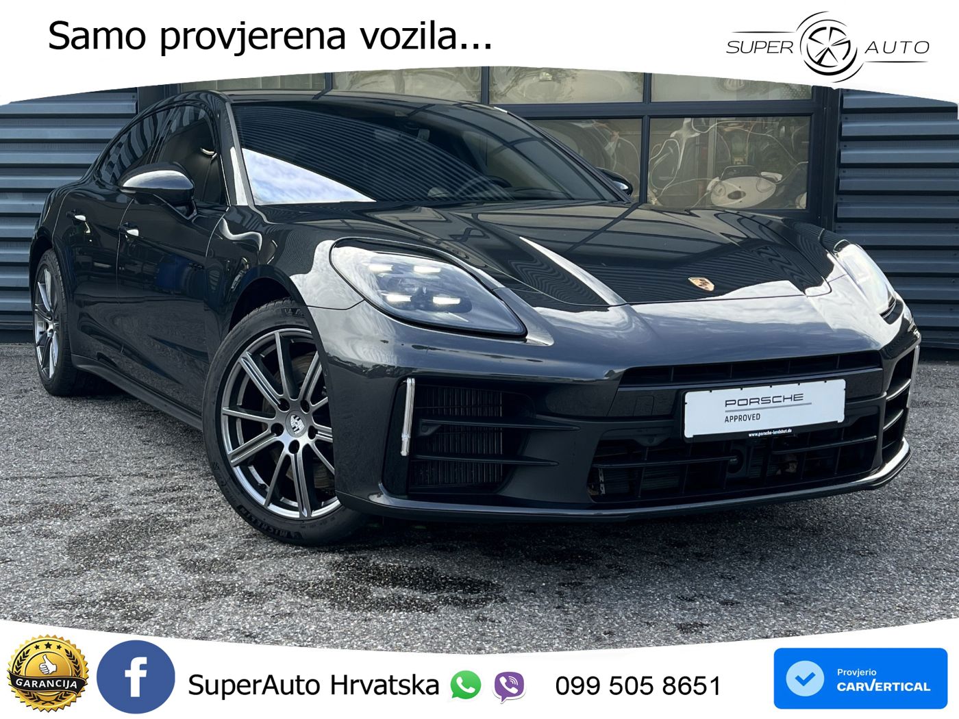 Porsche Panamera 4 2.9 V6 (470 KS) E-Hybrid PDK ACC+HEAD+4xGR SJED+360+PANO