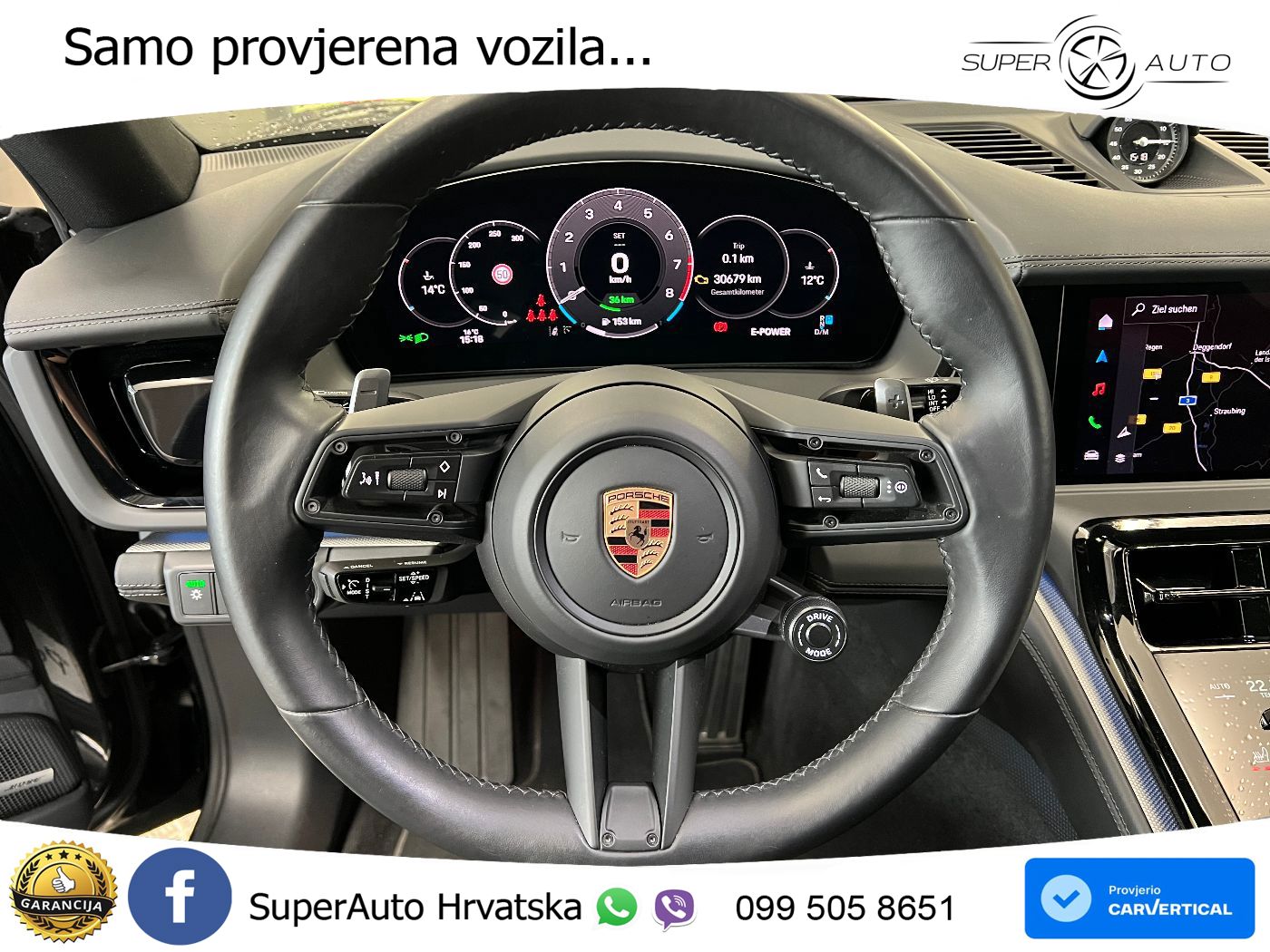 Porsche Panamera 4 2.9 V6 (470 KS) E-Hybrid PDK ACC+HEAD+4xGR SJED+360+PANO