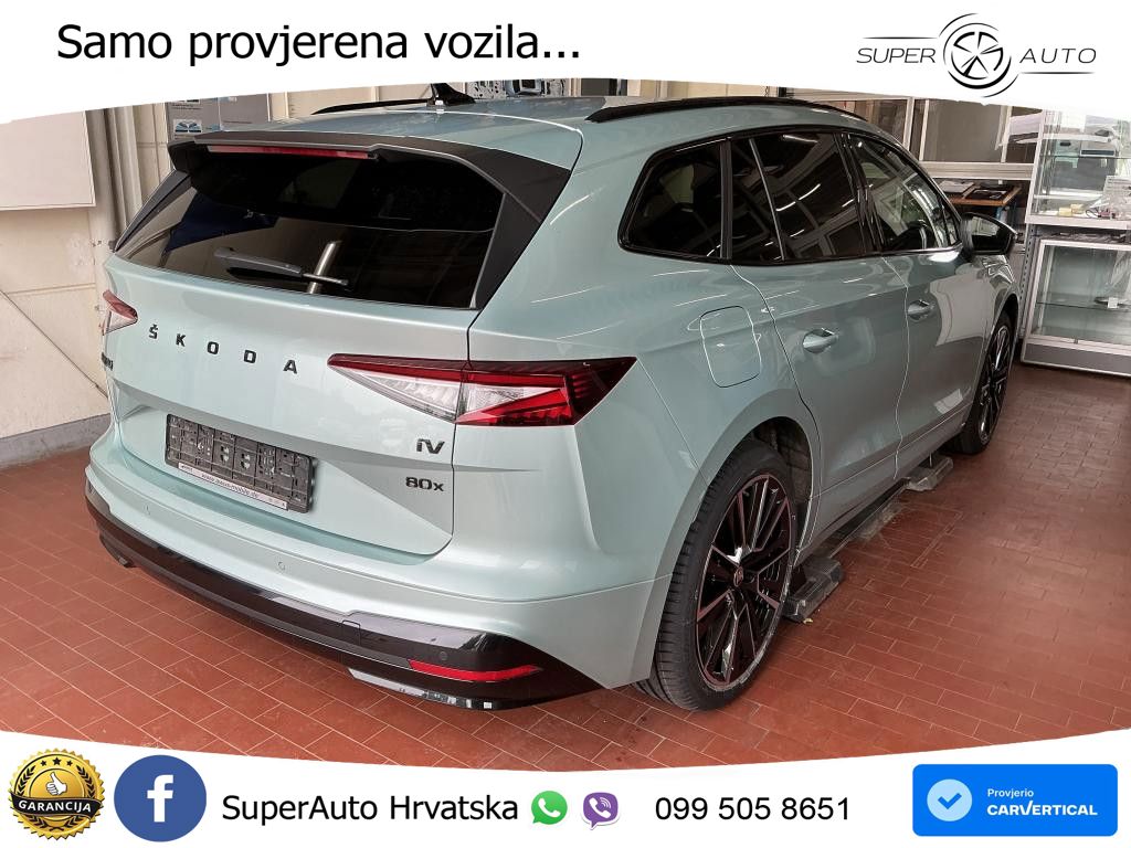 Škoda Enyaq iV 80x 82 kWh (265 KS) AWD LED+GR SJED+ACC