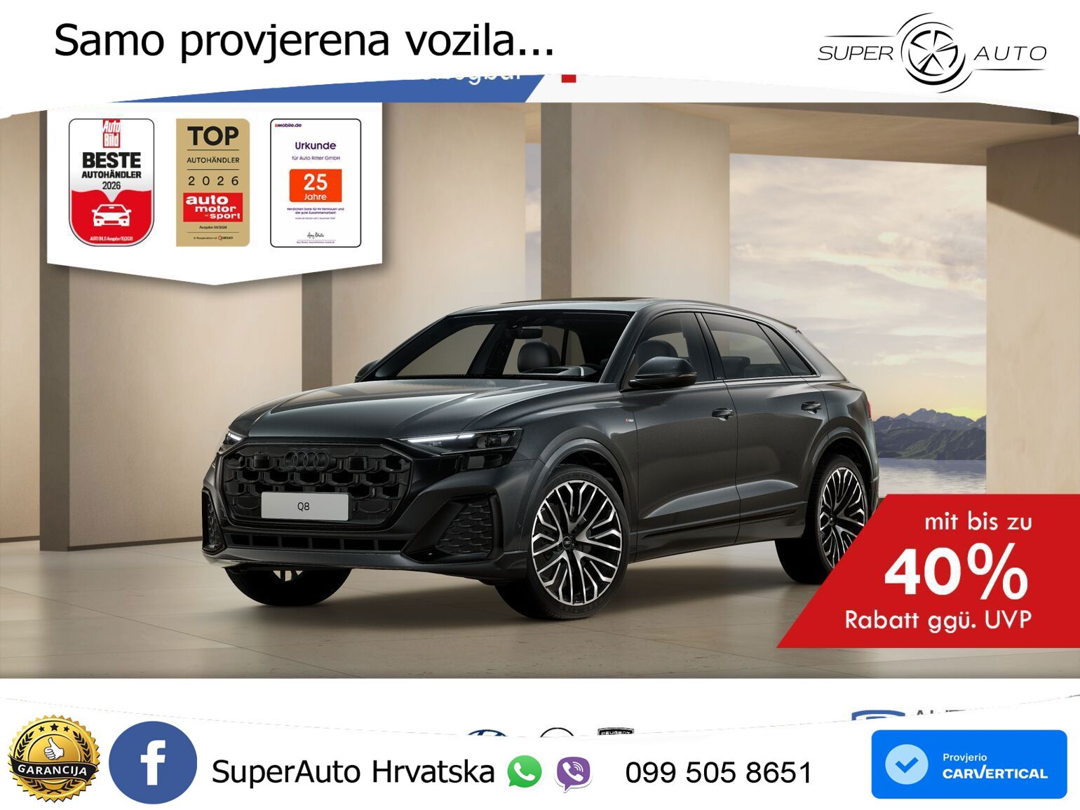 Audi Q8 50 TDI V6 (286 KS) quattro Tiptronic S line