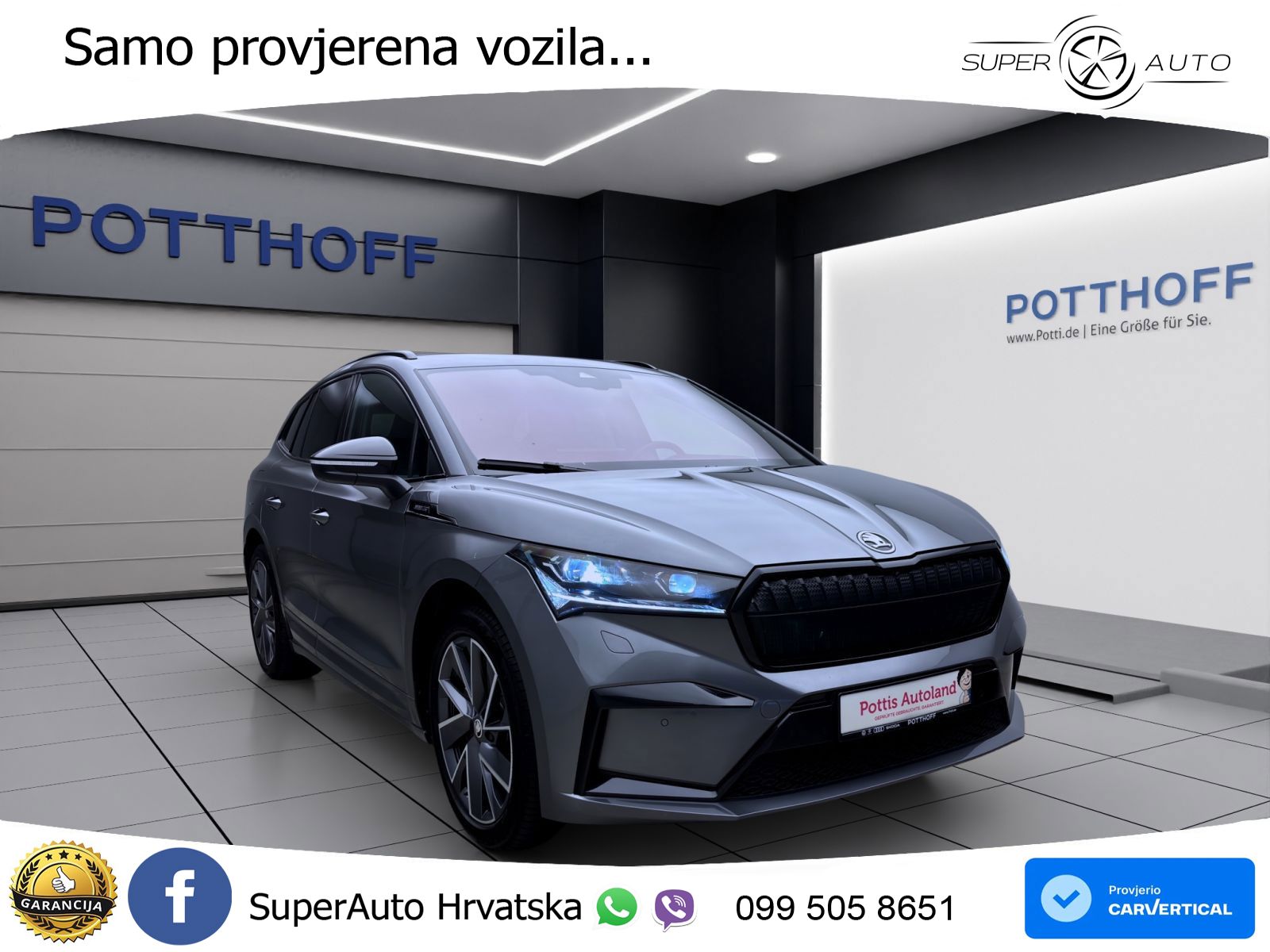 Škoda Enyaq iV 80 82 kWh (204 KS) SportLine LED+GR SJED+ACC