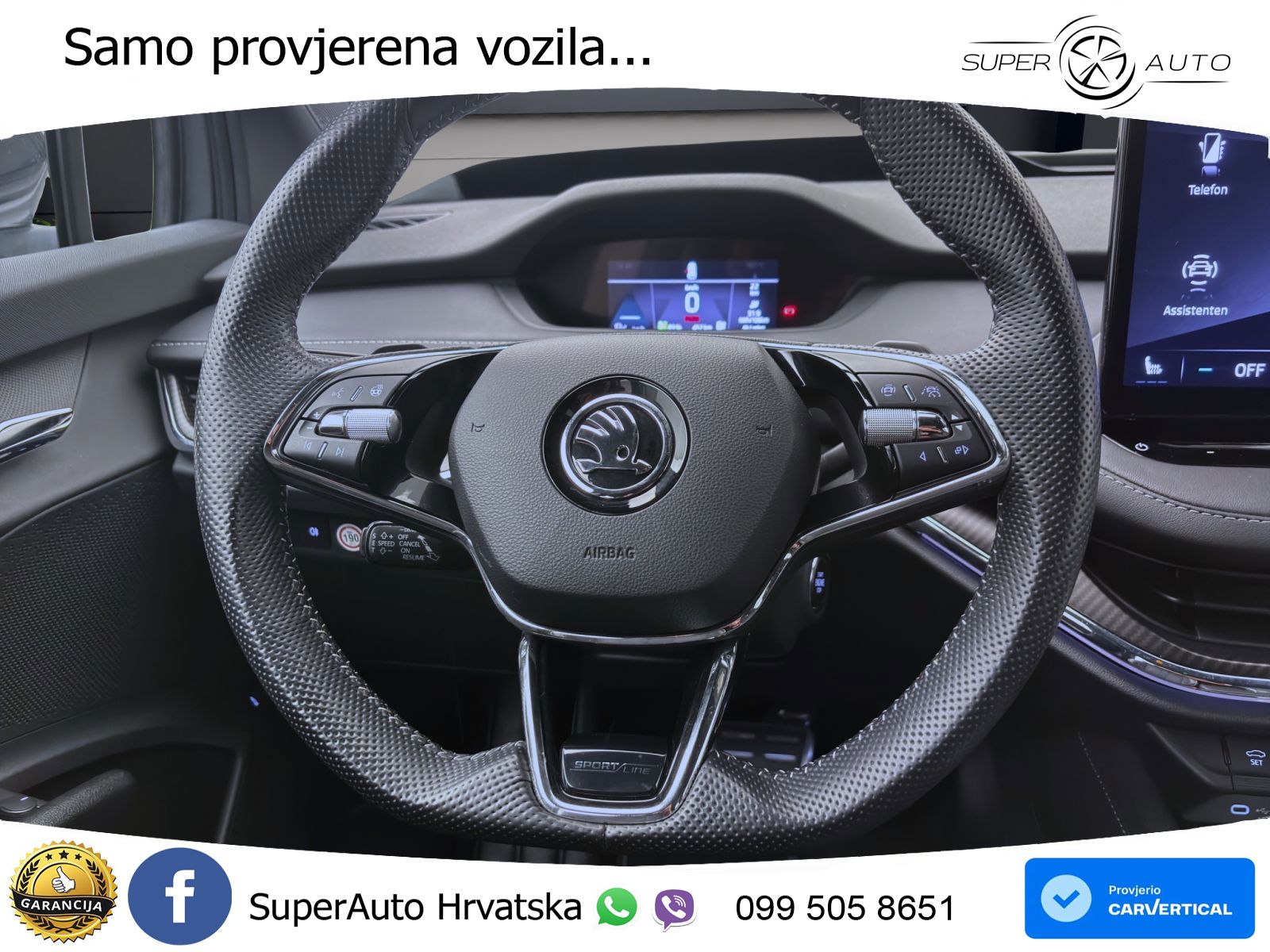 Škoda Enyaq iV 80 82 kWh (204 KS) SportLine LED+GR SJED+ACC