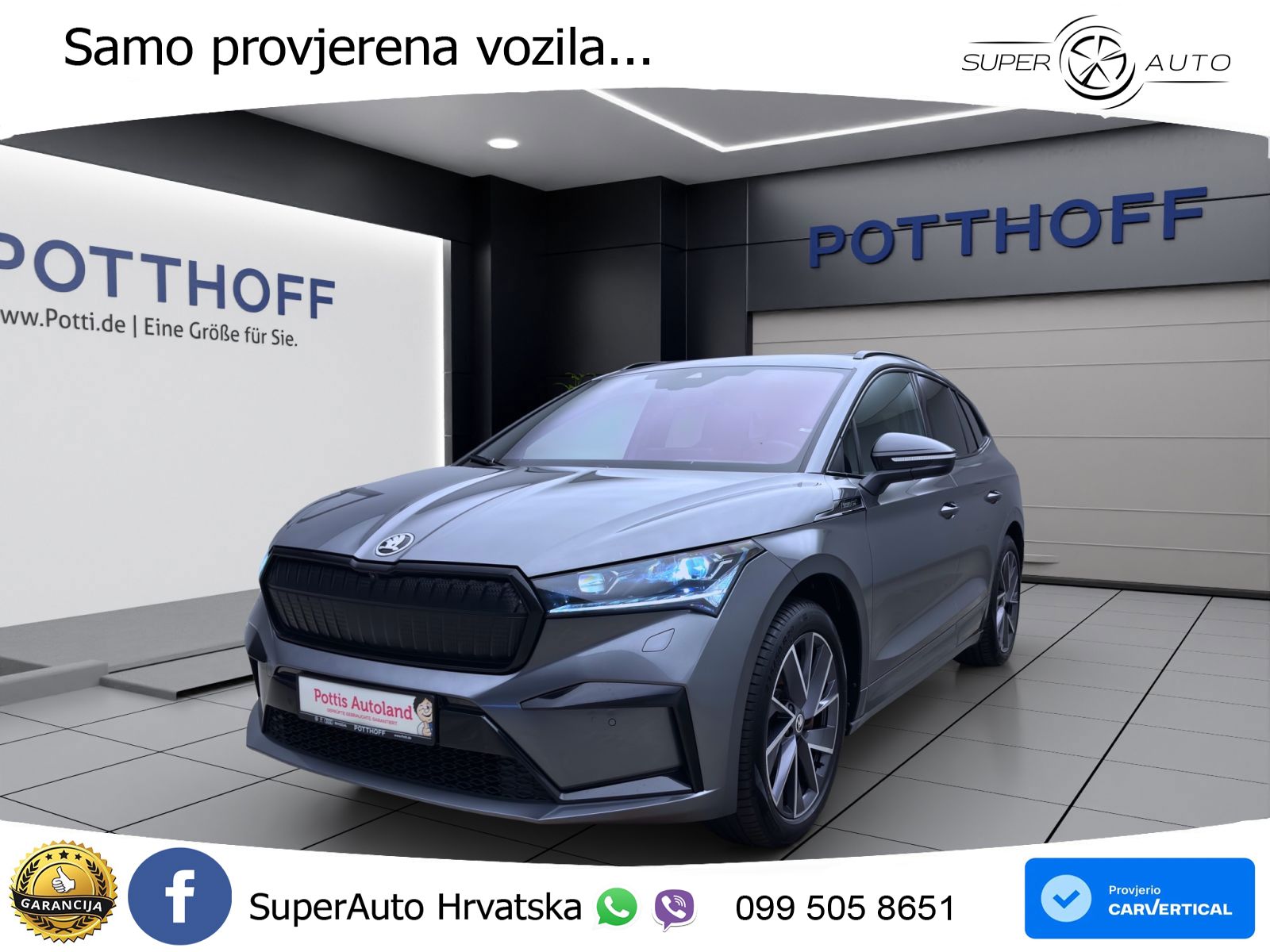 Škoda Enyaq iV 80 82 kWh (204 KS) SportLine LED+GR SJED+ACC