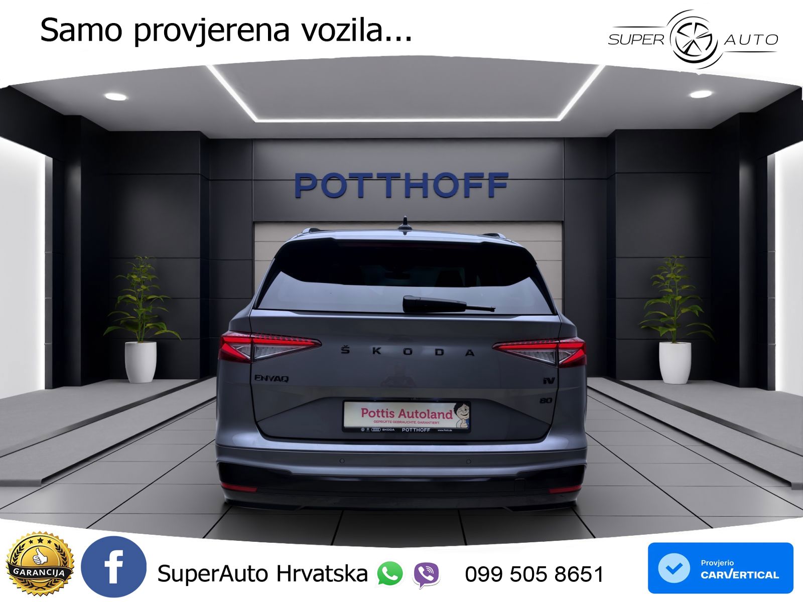 Škoda Enyaq iV 80 82 kWh (204 KS) SportLine LED+GR SJED+ACC
