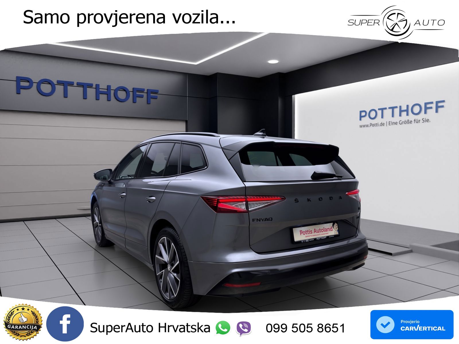 Škoda Enyaq iV 80 82 kWh (204 KS) SportLine LED+GR SJED+ACC