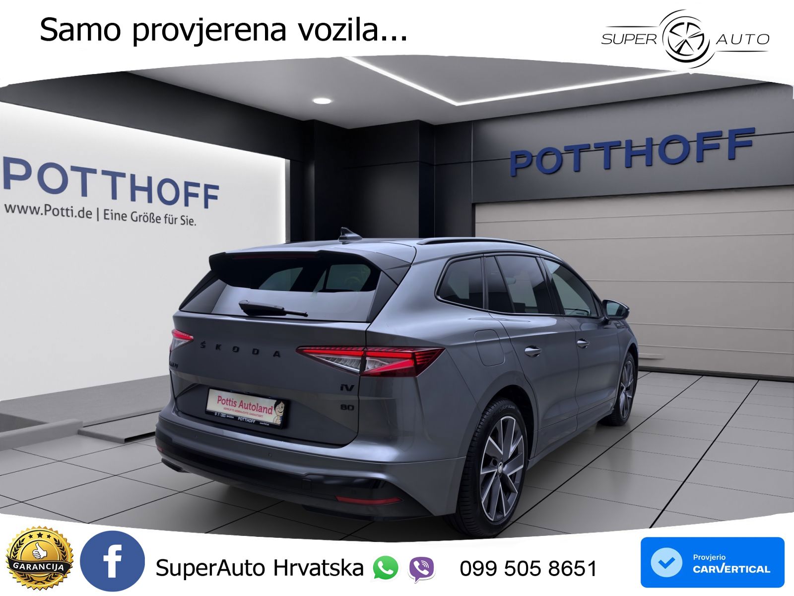 Škoda Enyaq iV 80 82 kWh (204 KS) SportLine LED+GR SJED+ACC