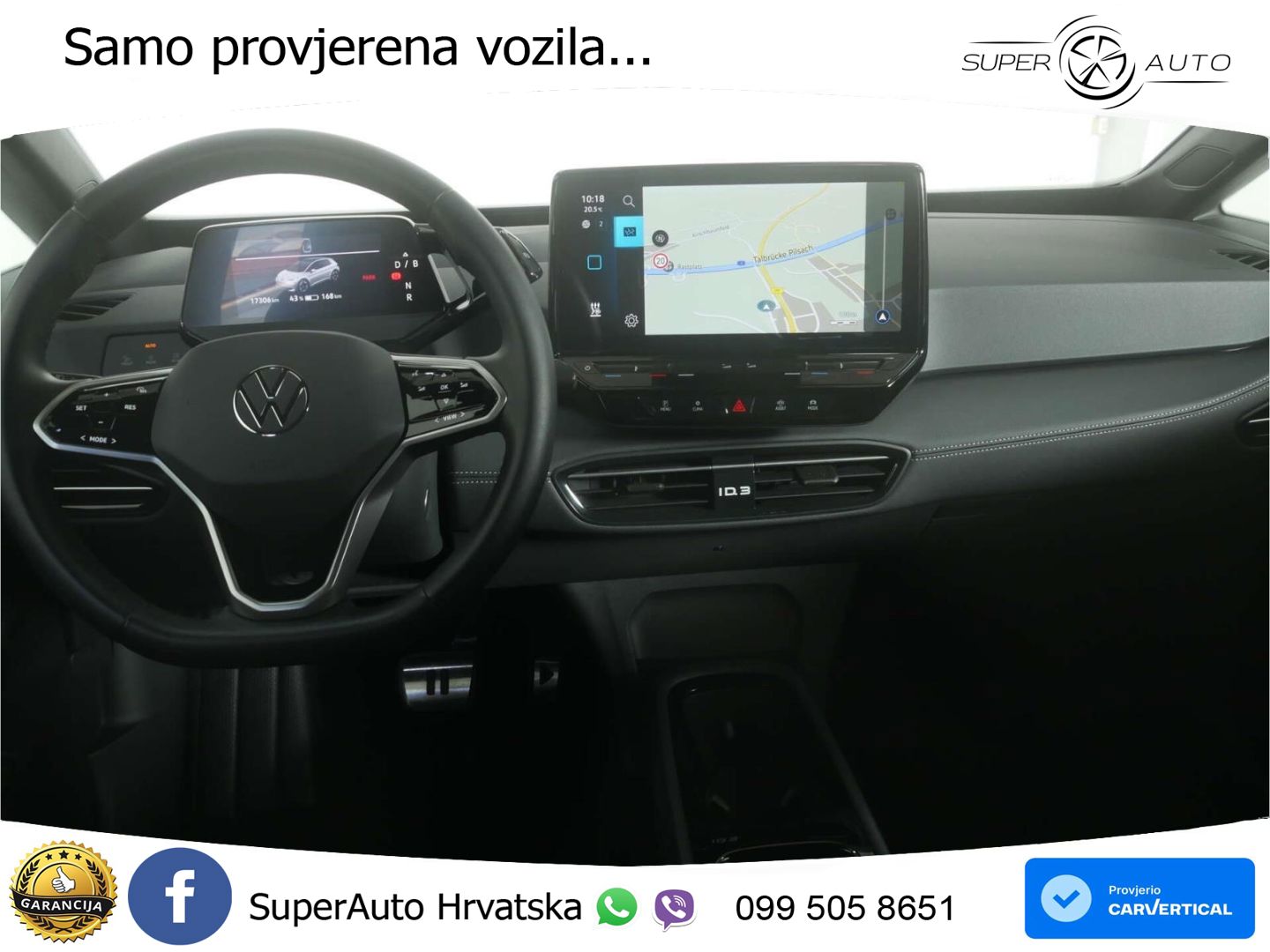 Volkswagen ID.3 Pro 62 kWh (204 KS) LED+GR SJED+ACC