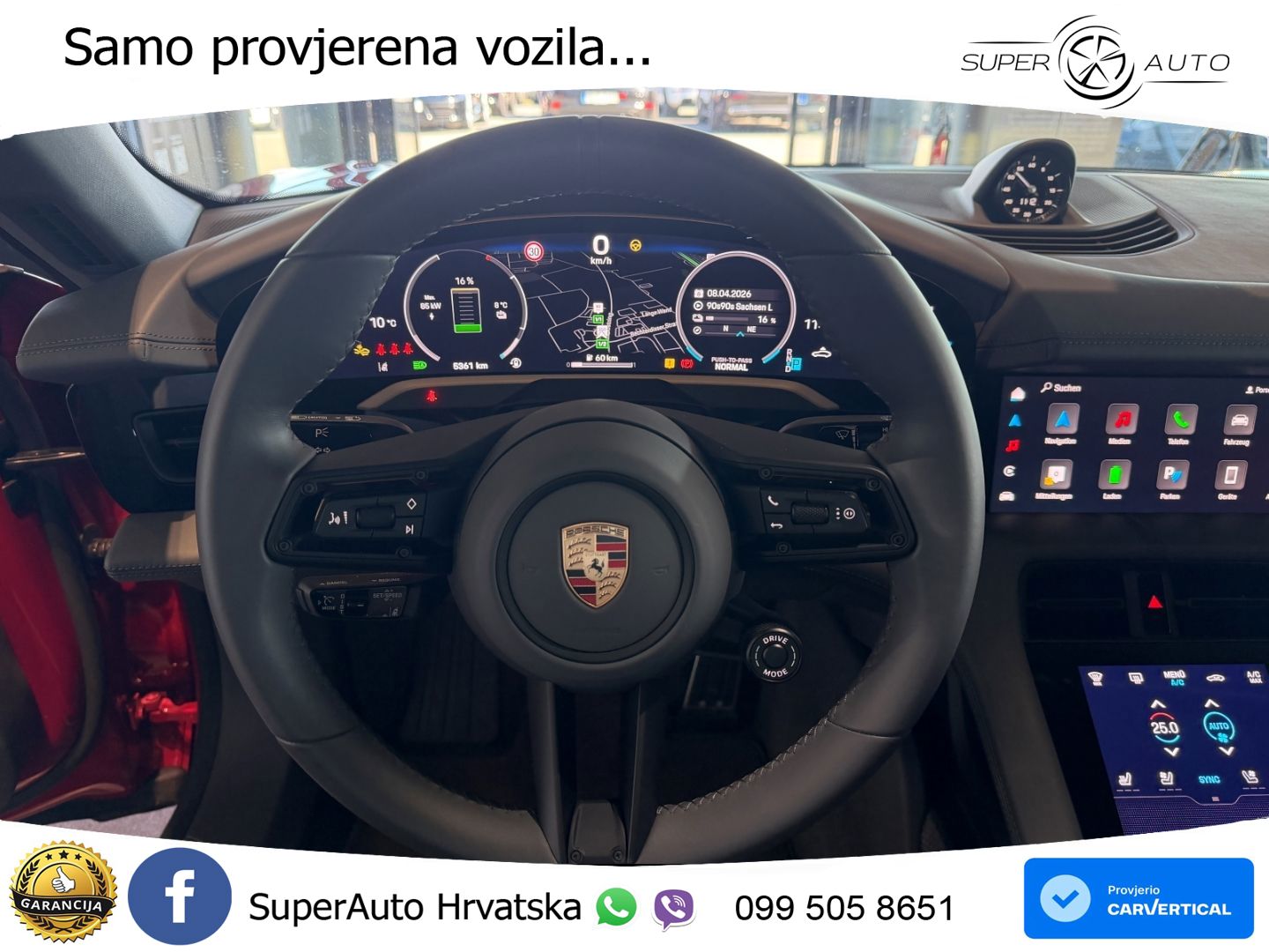 Porsche Taycan 4S 105 kWh (598 KS)