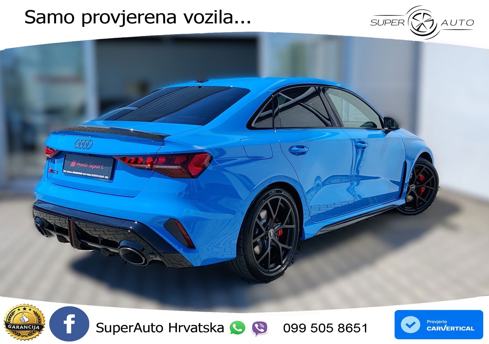Audi RS3 Sedan 2.5 TFSI (400 KS) quattro S tronic LED+GR SJED+ACC