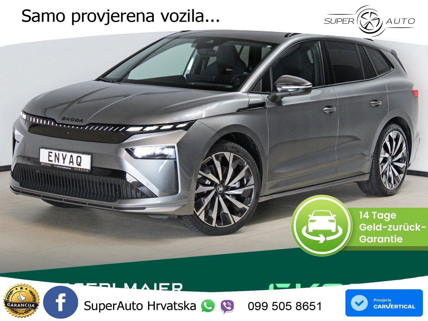 Škoda Enyaq 85 82 kWh (286 KS) SportLine LED+GR SJED+ACC