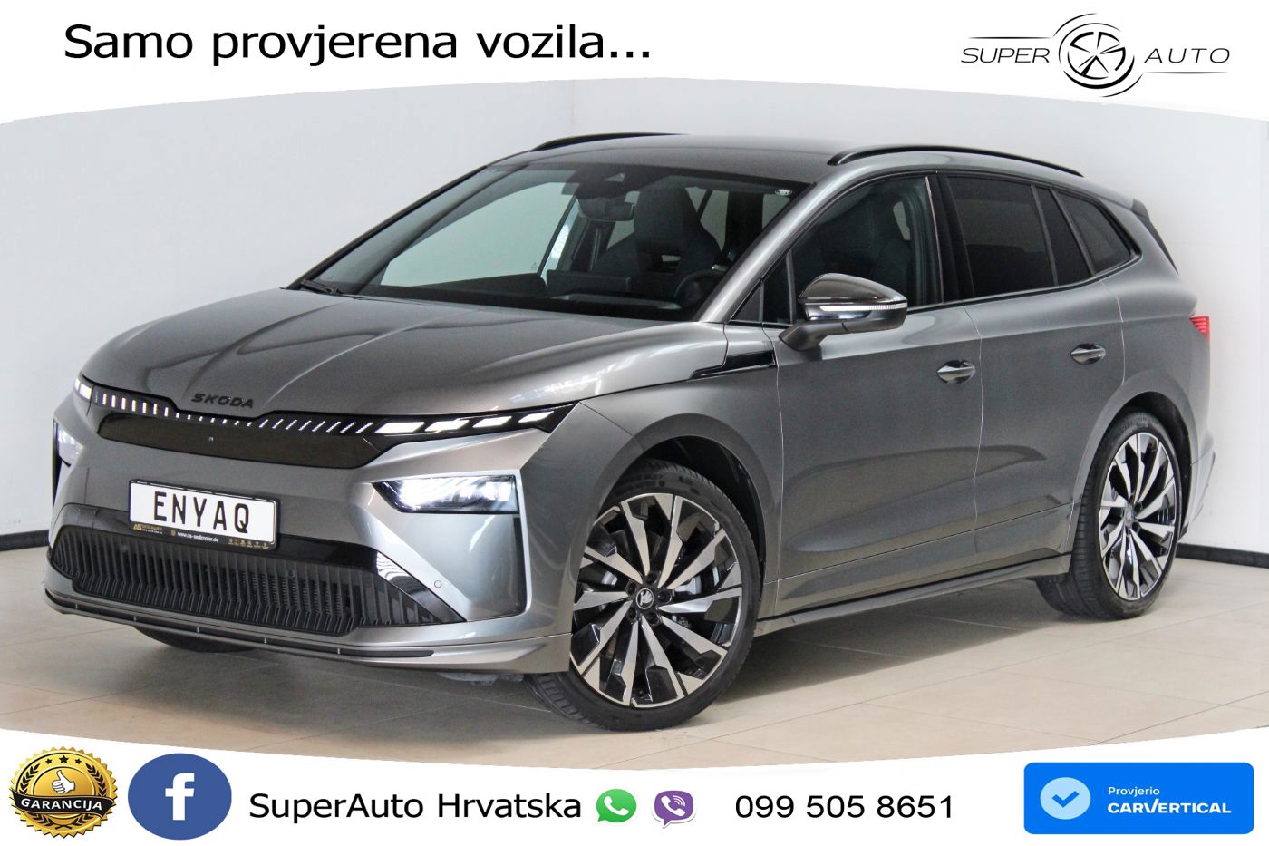 Škoda Enyaq 85 82 kWh (286 KS) SportLine LED+GR SJED+ACC