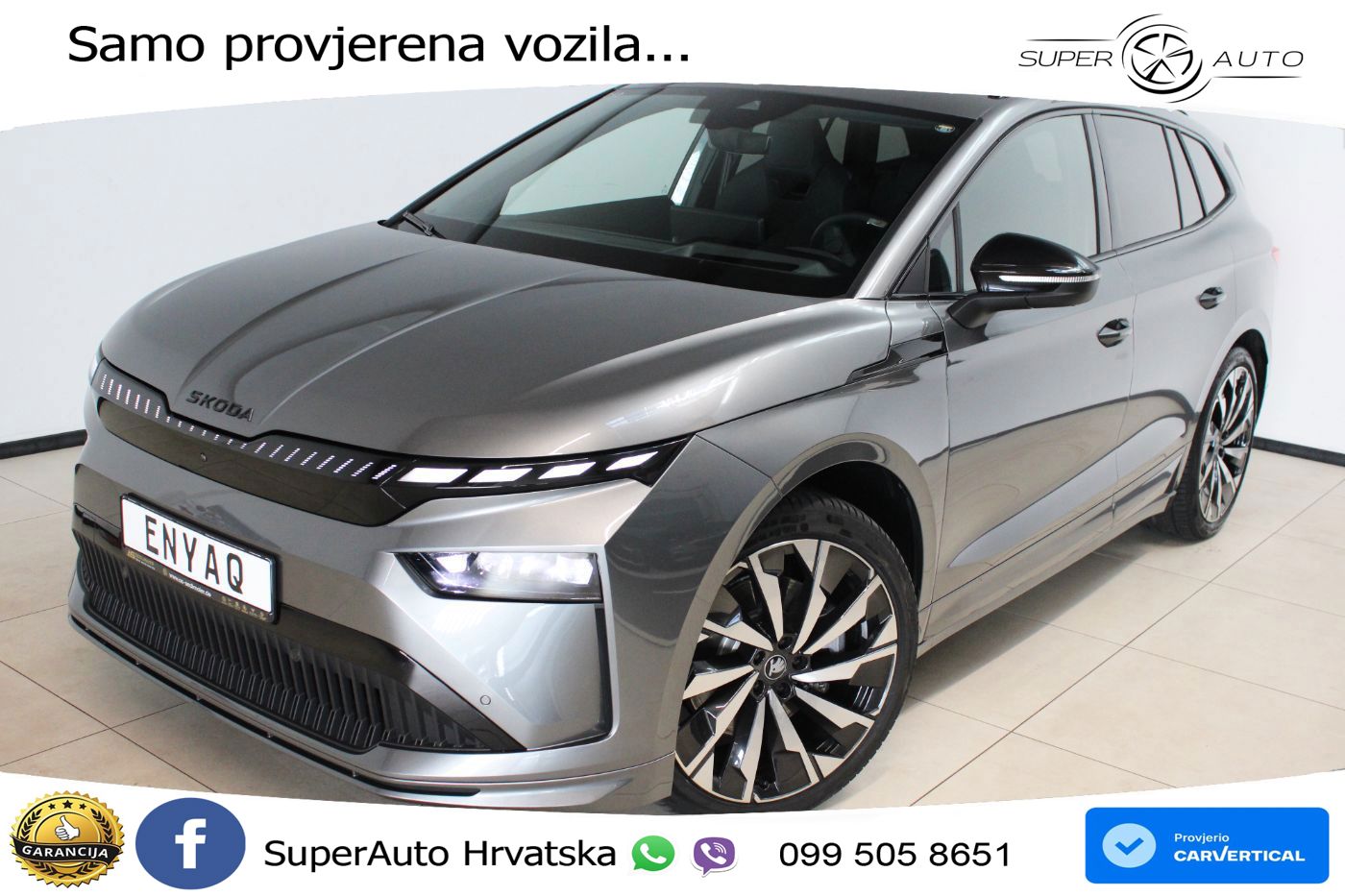 Škoda Enyaq 85 82 kWh (286 KS) SportLine LED+GR SJED+ACC