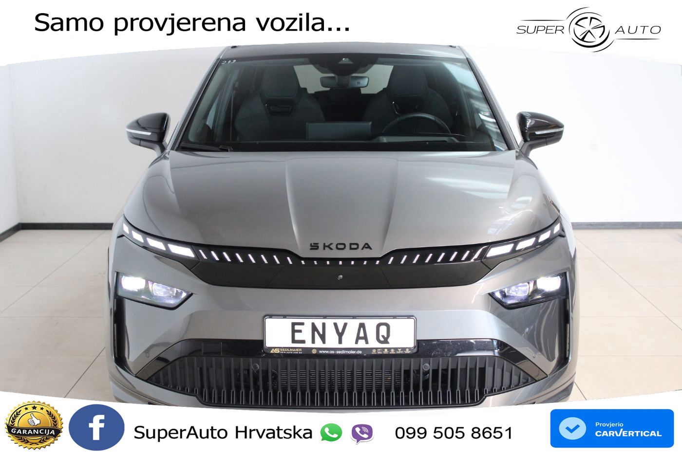 Škoda Enyaq 85 82 kWh (286 KS) SportLine LED+GR SJED+ACC